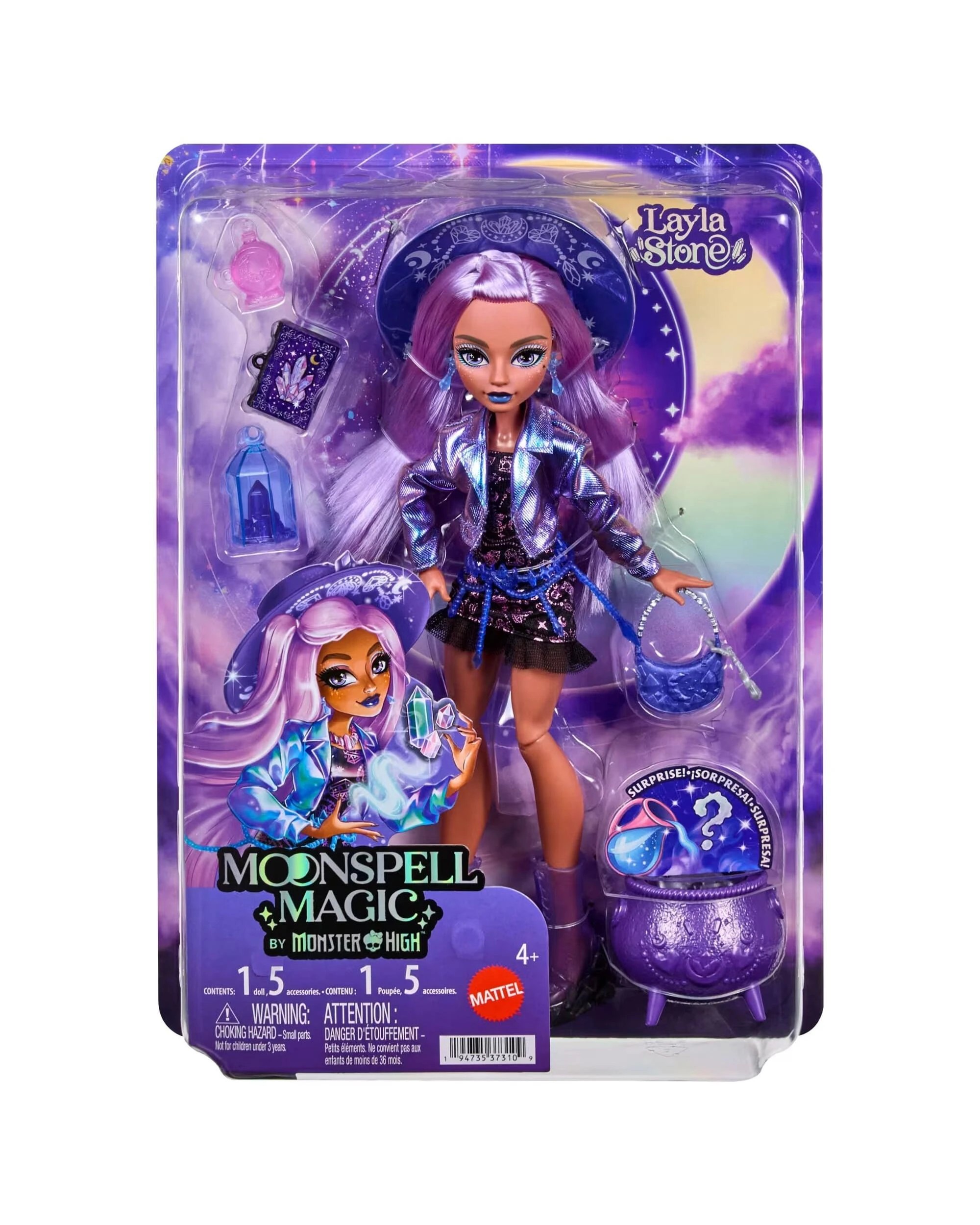 1 Monster High Moonspell Magic Layla Stone Crystal Witch Fashion Doll, 1 of 5