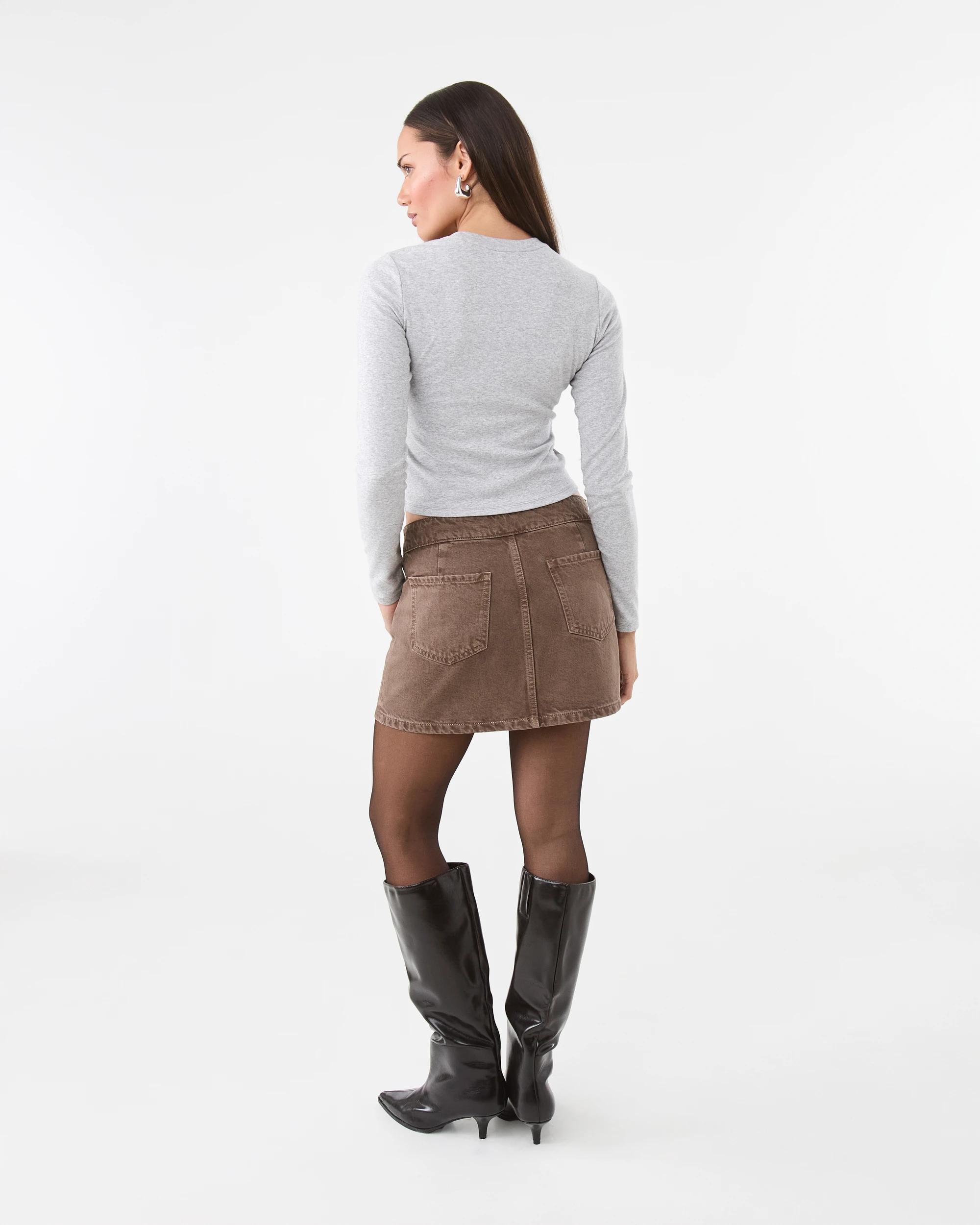 4 Long Sleeve Neat Fit Top Grey Marle, 4 of 7