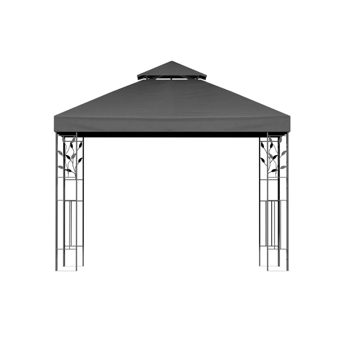 3 Instahut Gazebo 3x3m Marquee Outdoor Wedding Party Event Tent Home Iron Art Shade - Grey, 3 of 6