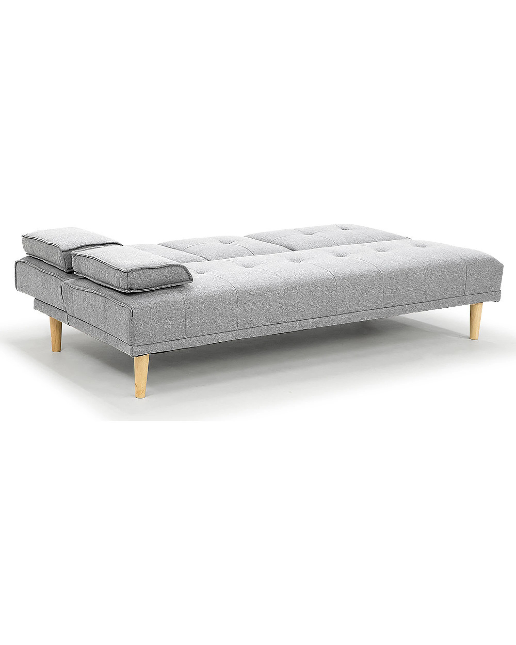 3 Sarantino Linen Fabric Sofa Bed Lounge - Light Grey, 3 of 6