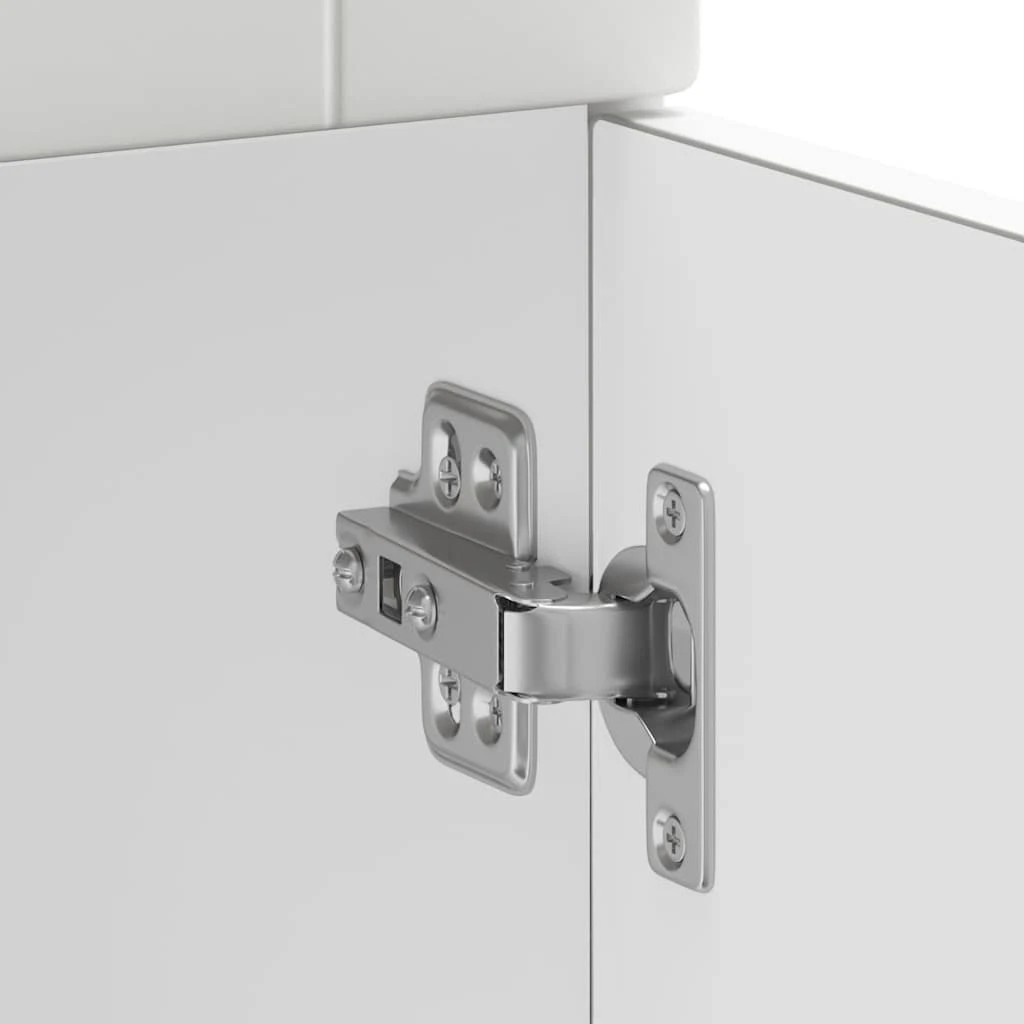 9 vidaXL Wooden Dishwasher Panel Adjustable Feet - White, 9 of 9