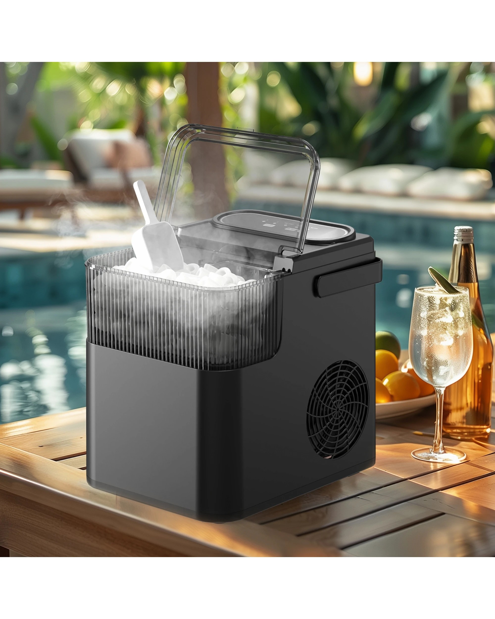 5 Advwin 12KG Portable Ice Maker w/ Self-cleaning Black, 5 of 7