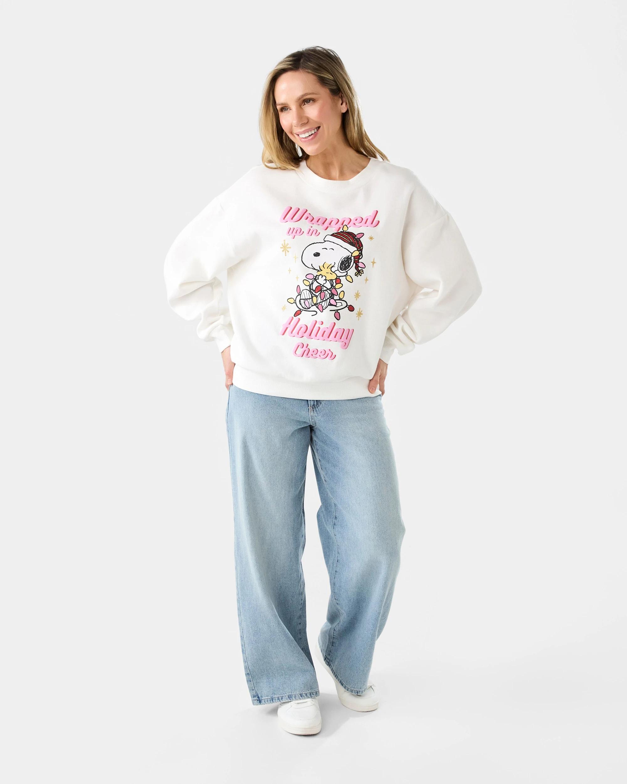 6 Peanuts License Christmas Long Sleeve Sweatshirt Snoopyxmas, 6 of 6