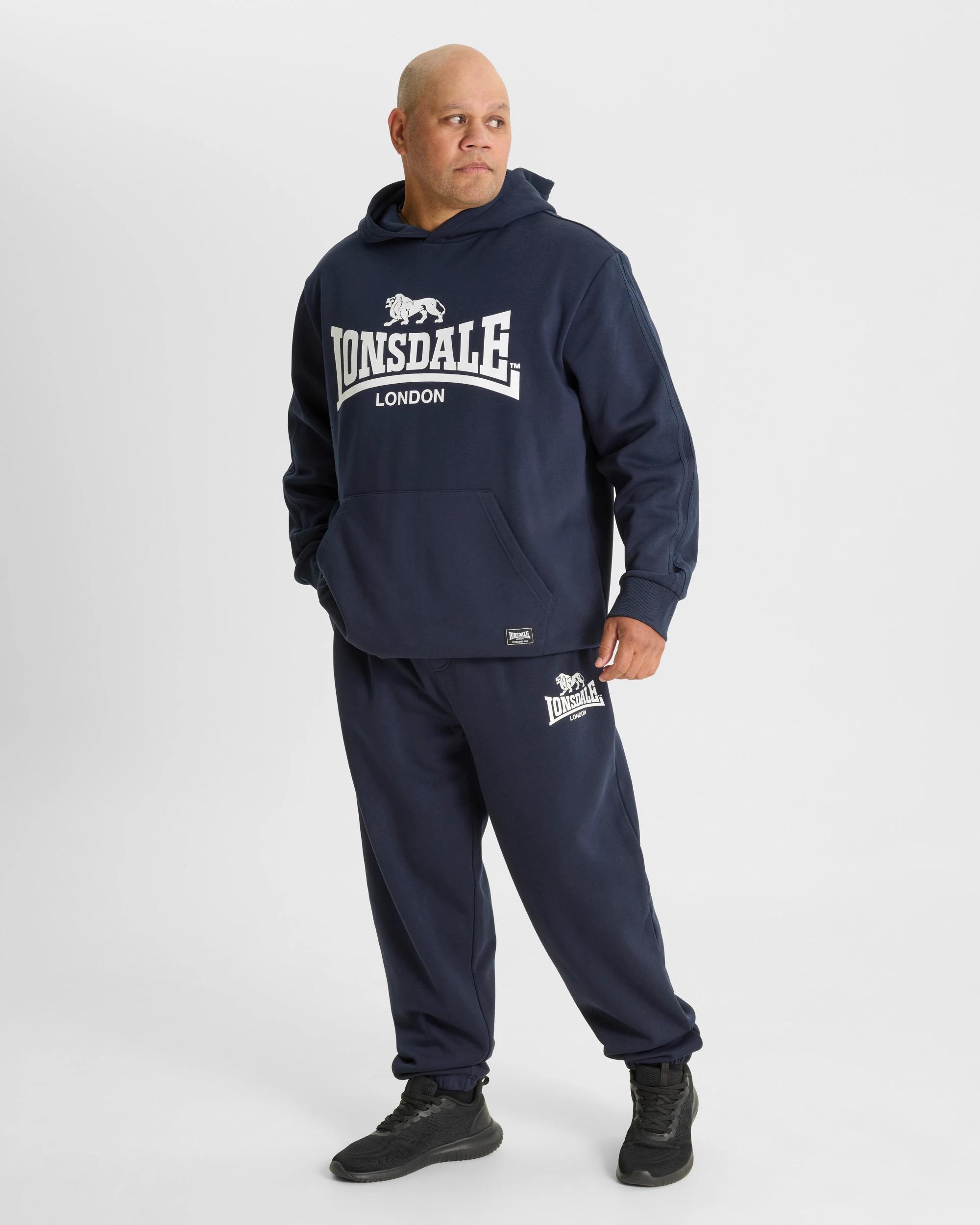 6 Lonsdale London Plus Sport Hoodie NAVY, 6 of 6