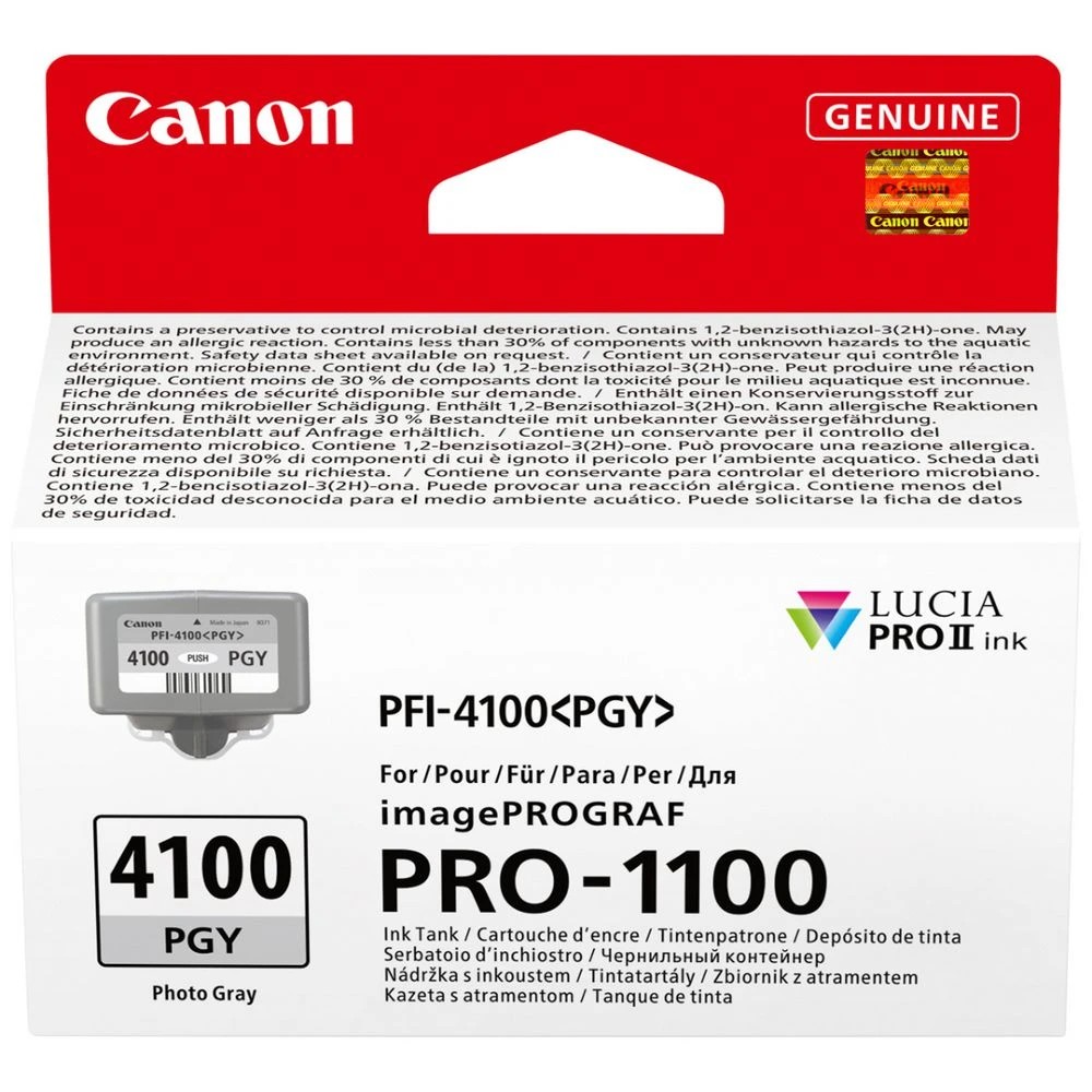 1 Canon PFI-4100 Photo Grey Ink, 1 of 3