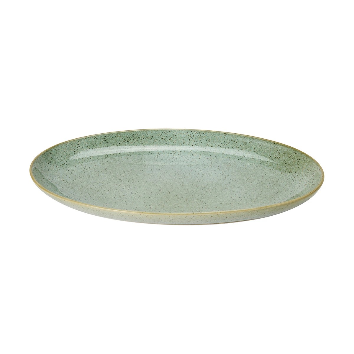 4 Green Glazed Platter, 4 of 5