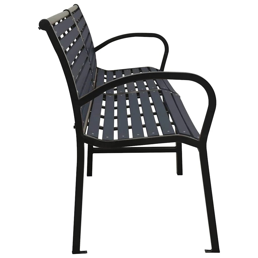 4 vidaXL Garden bench Durable - Black, 4 of 7