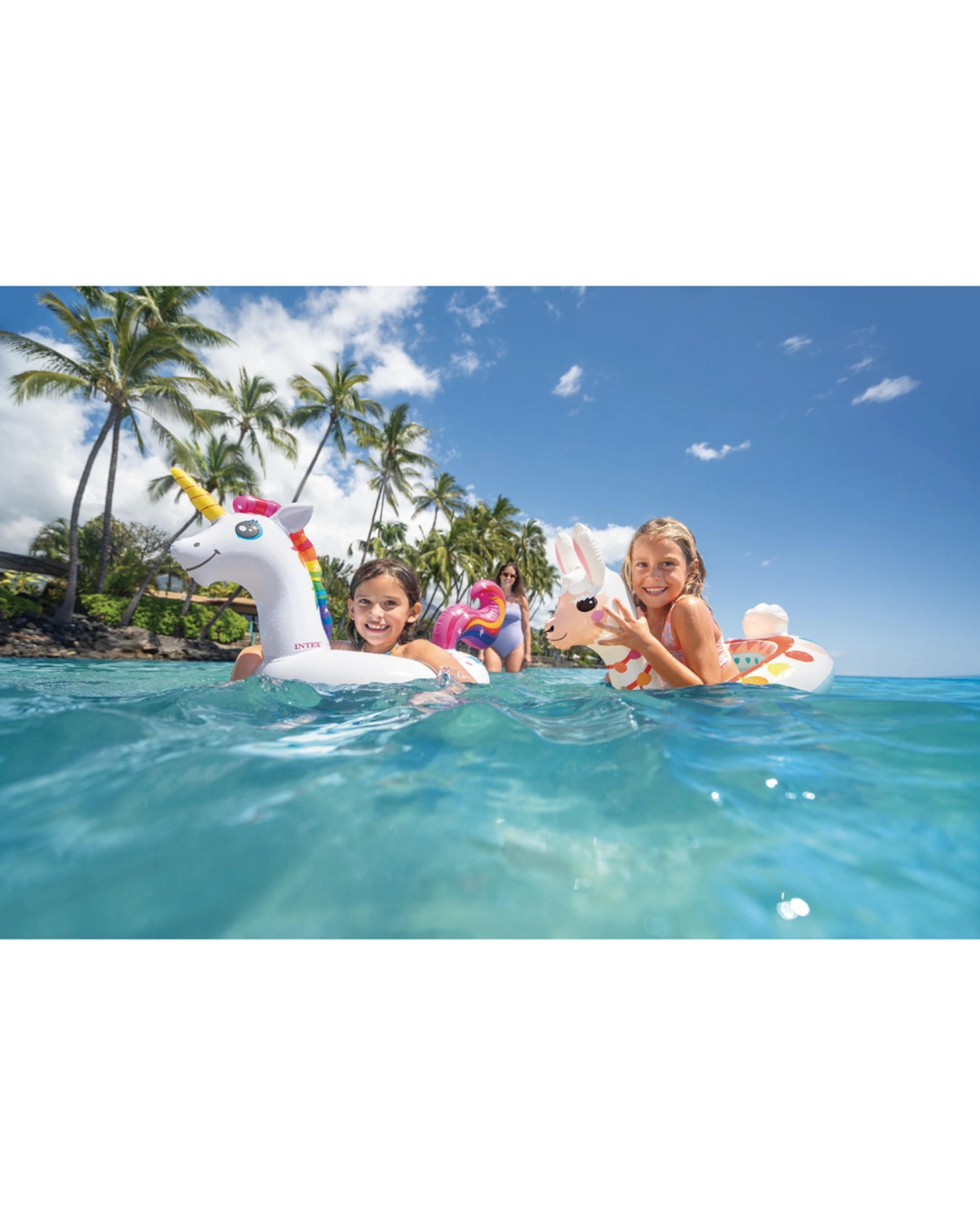 6 Intex 4PK Big Animal Kids/Children Inflatable Pool Rings - Assorted, 6 of 9