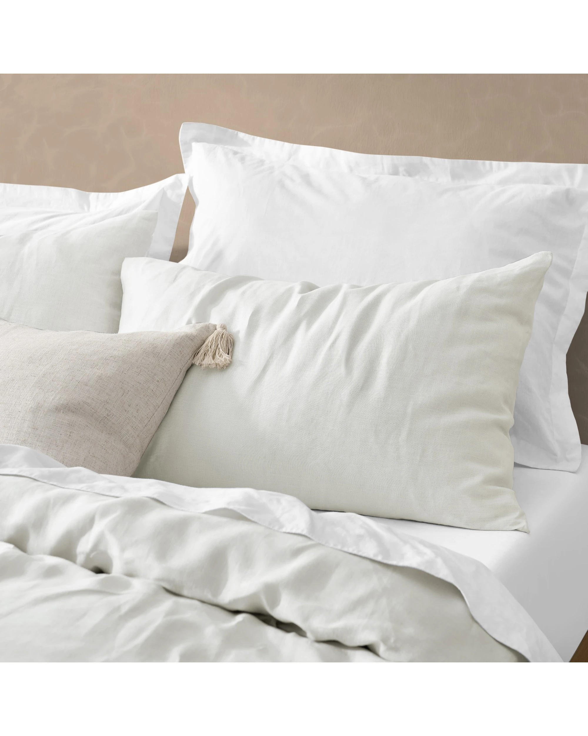 2 Natural Home Vintage Washed 100% Hemp Quilt Cover Set - Queen Bed - Dove Grey, 2 of 8