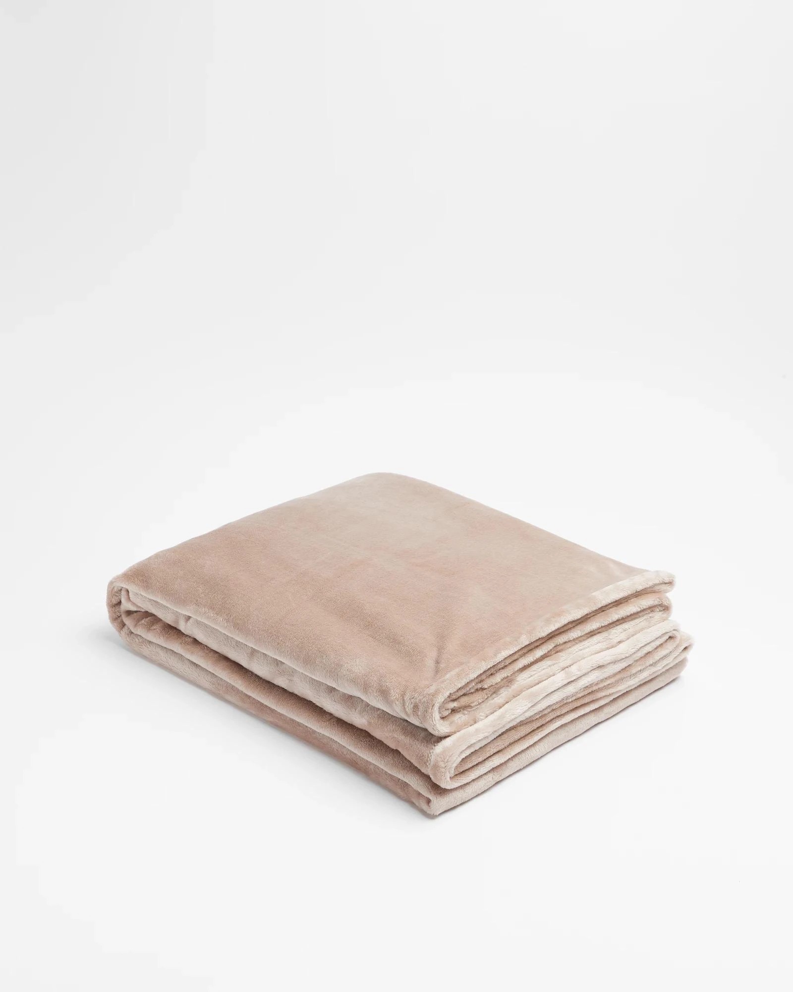 1 Target Lloyd Super Soft Blanket - Double Bed - Natural, 1 of 3