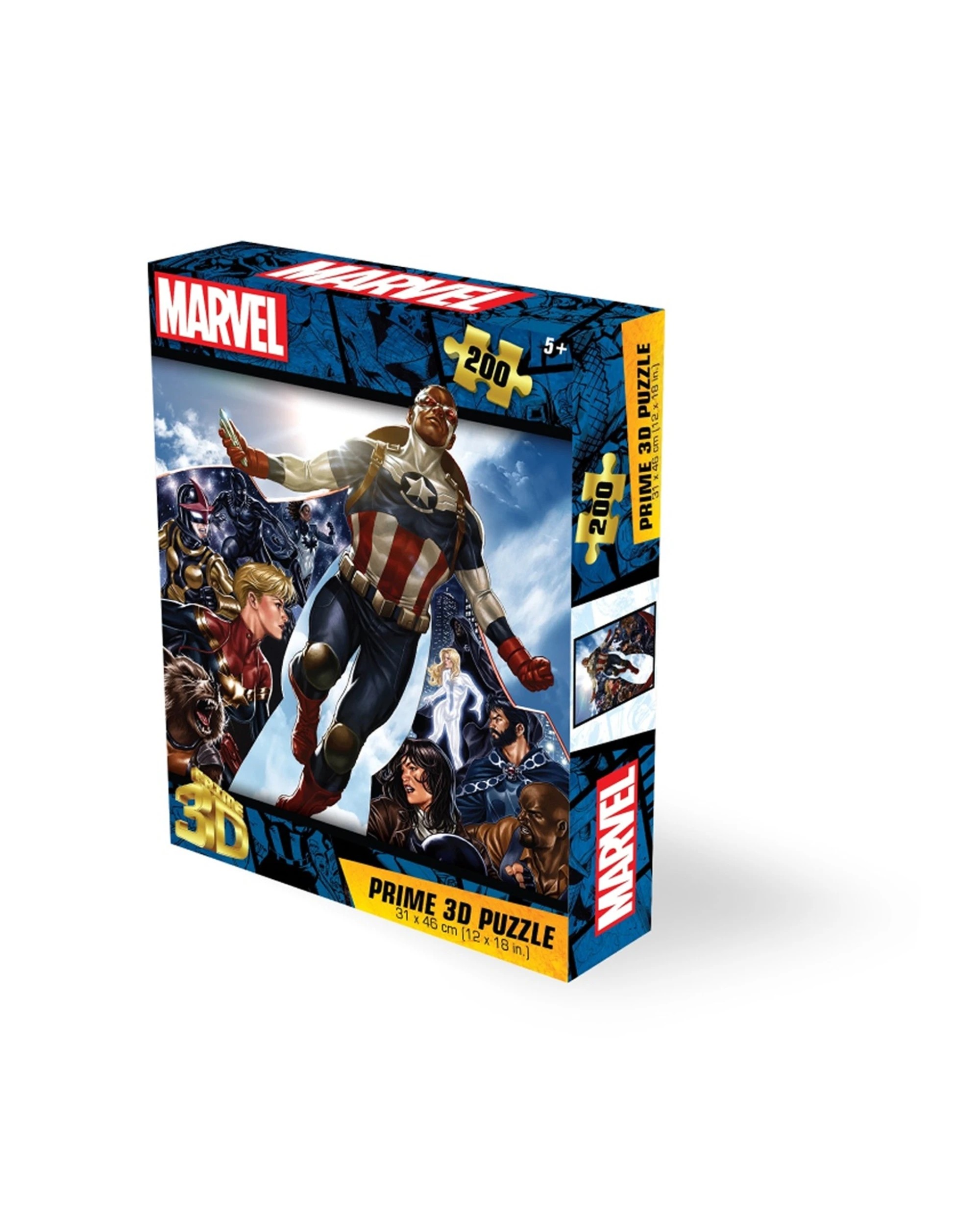 1 Prime3D 200pc Prime3D Lenticular Marvel Universe Avengers Jigsaw Puzzle Unique 3D Effect - Multi, 1 of 2