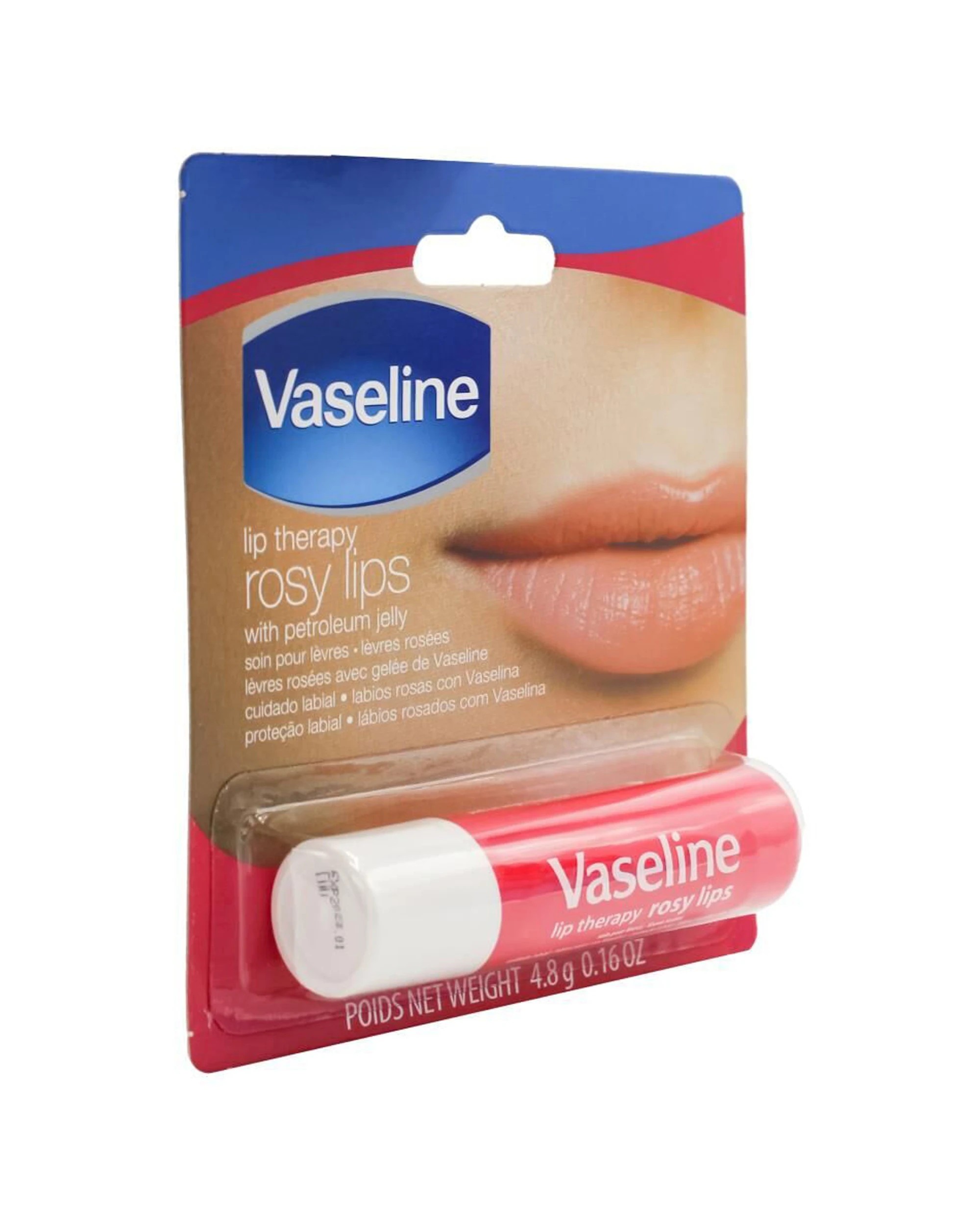 4 Vaseline 6PK 4.8g Lip Therapy Rosy Lips With Petroleum Jelly - Red, 4 of 4