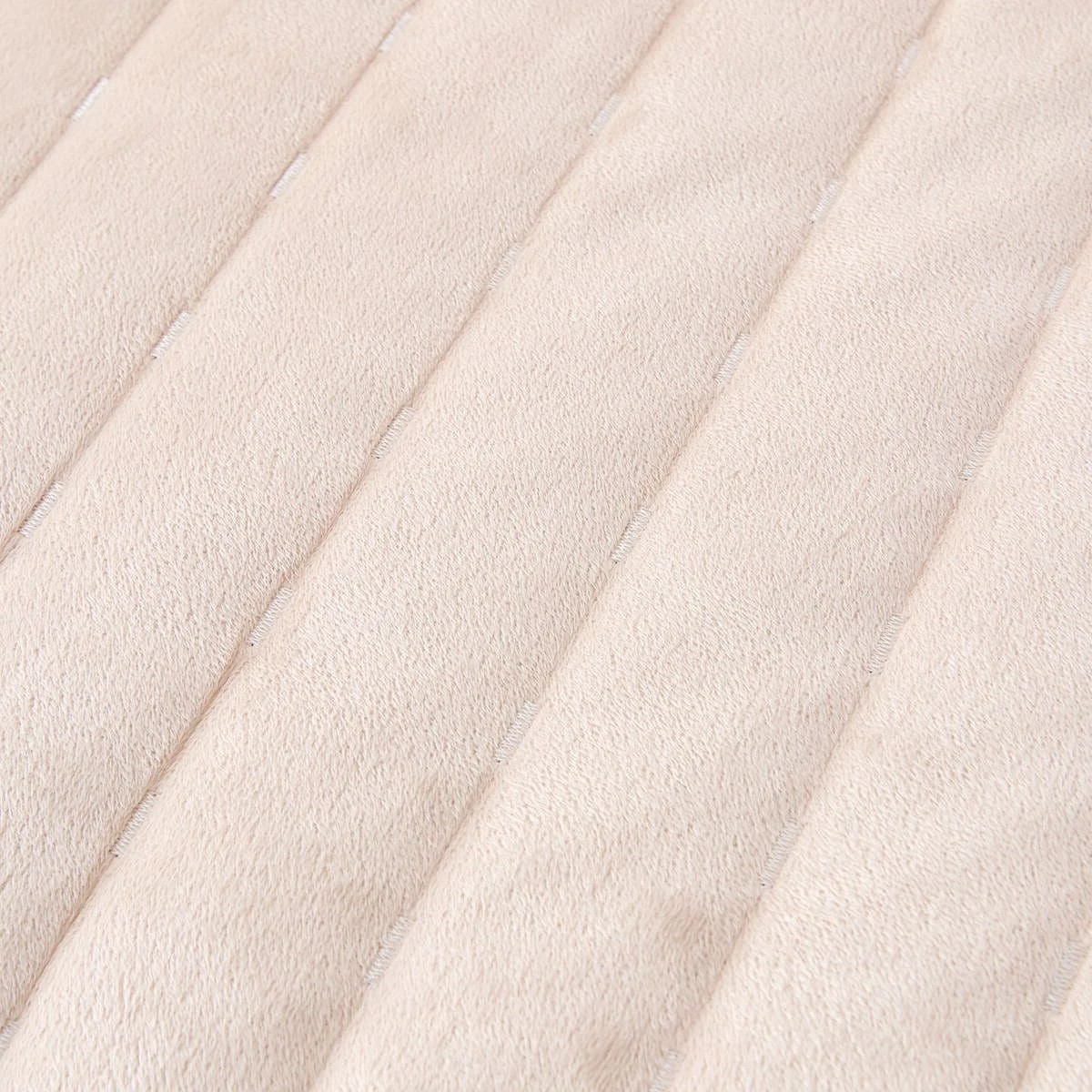 6 Velvet Coverlet Set - Queen/King Bed, Nude, 6 of 6