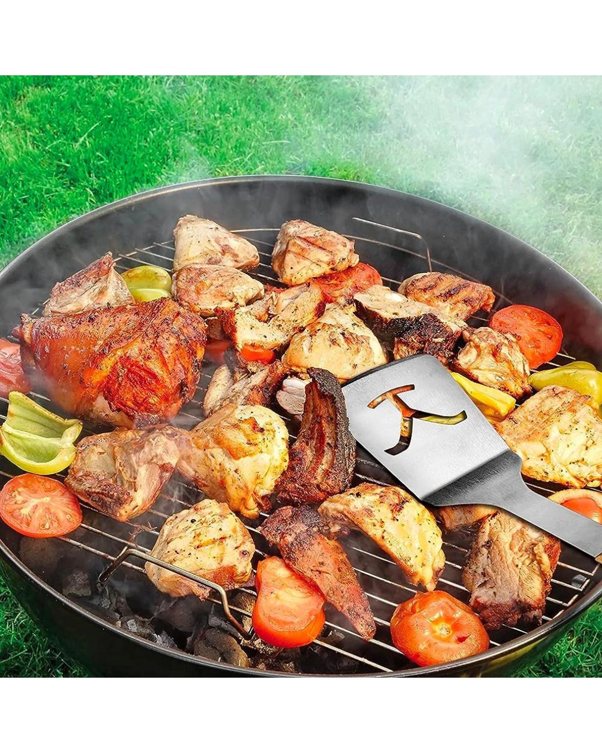 8 Proud Grill Company Yellowstone BBQ 2pc Tool Set  Spatula and Tongs, 8 of 10