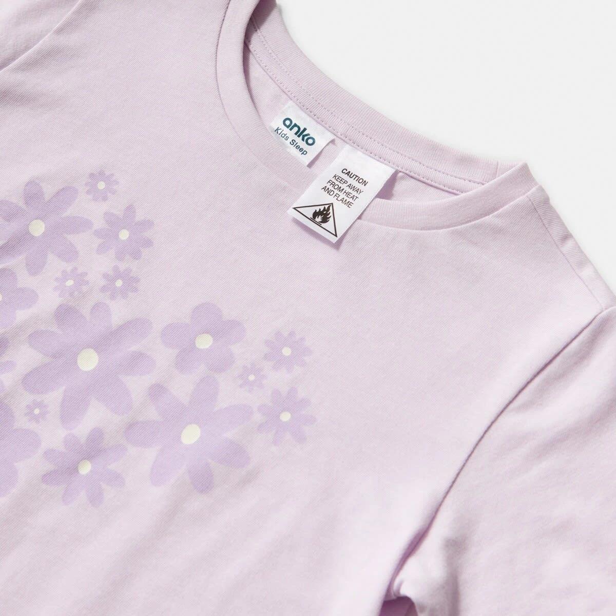 5 Short Sleeve Knit Pyjama Set FLORAL HEART, 5 of 6