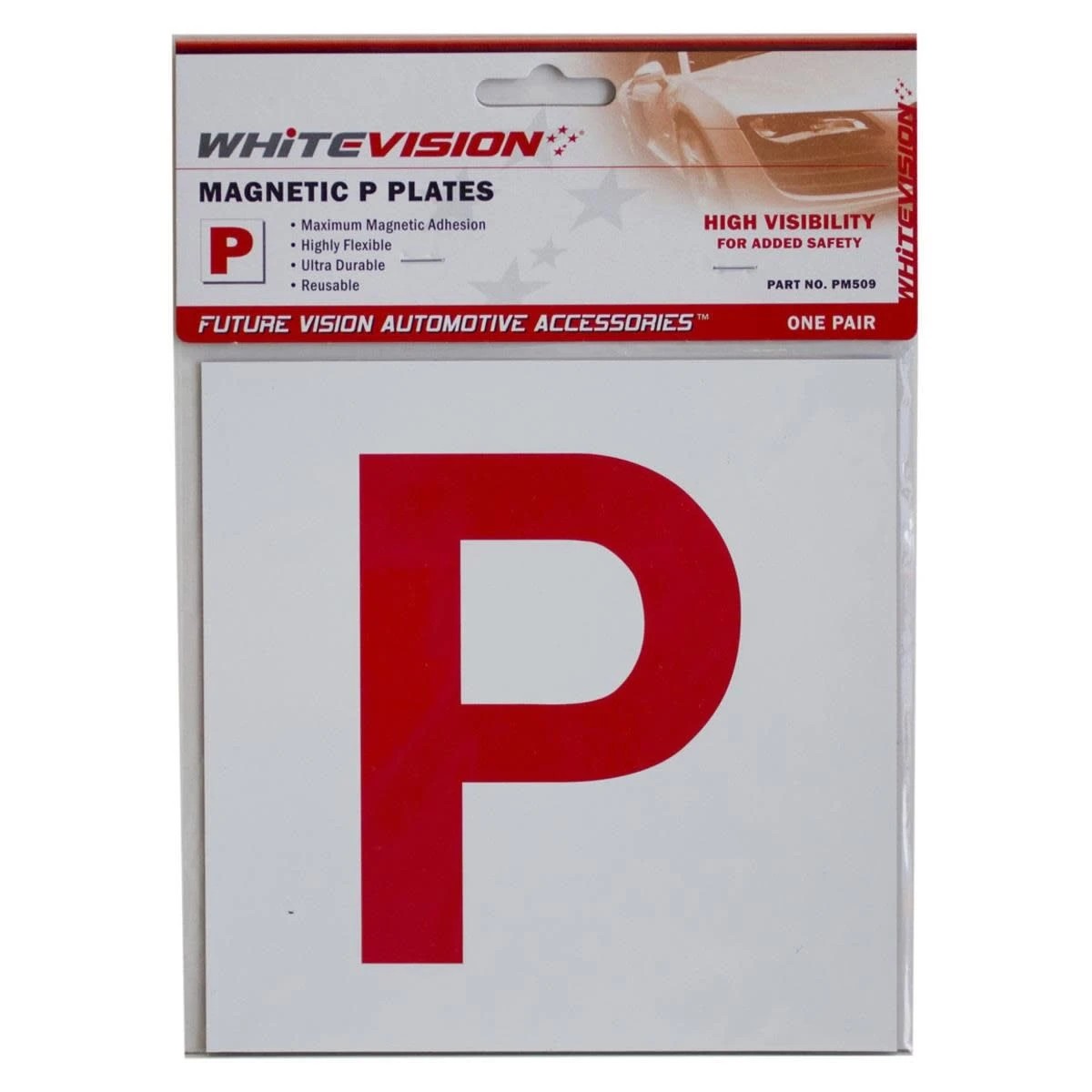 1 Whitevision Magnetic P Plates - VIC/WA, 1 of 1