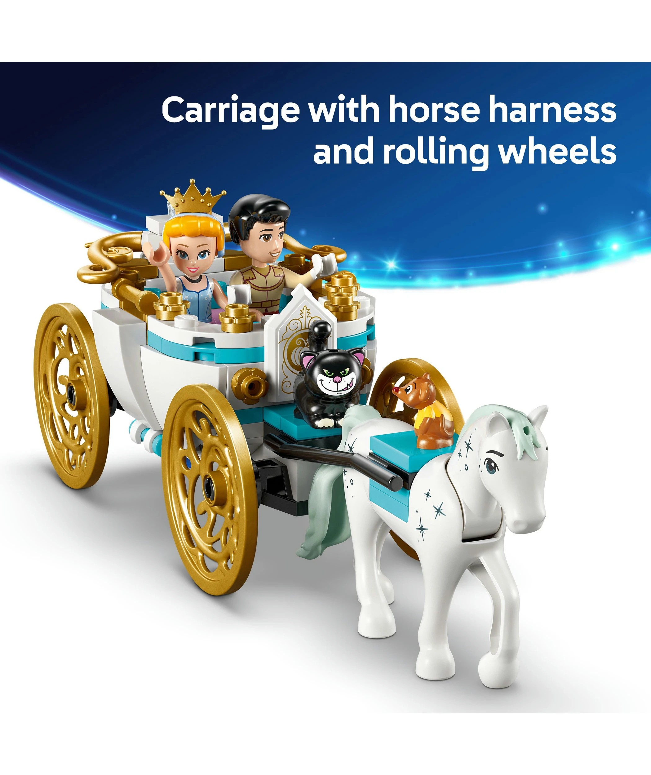 6 LEGO Disney Princess Cinderella's Castle & Horse Carriage 43275, 6 of 10