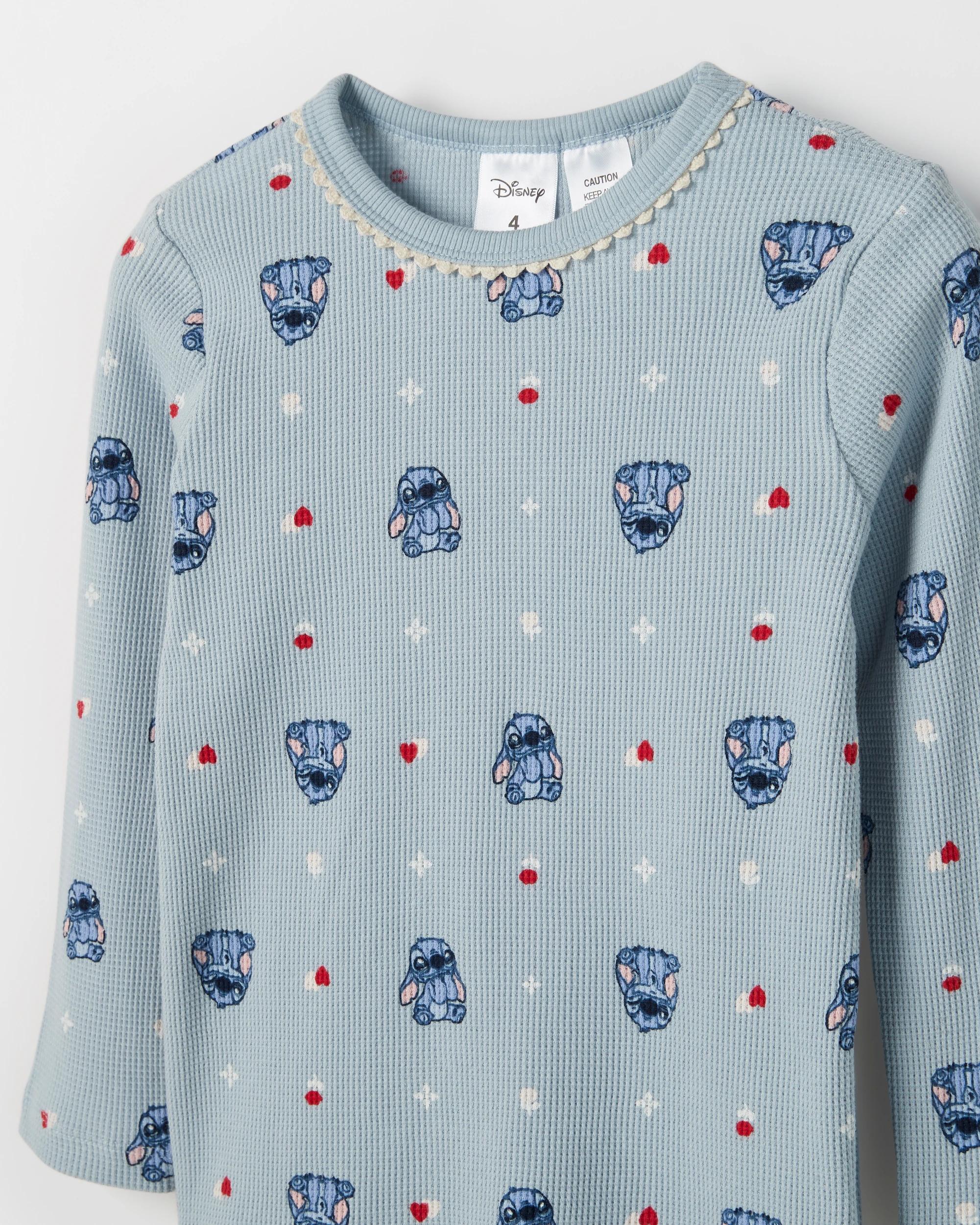 2 Disney Lilo & Stitch Australian Cotton Younger Girls Knit Pyjama Set LILO & STITCH, 2 of 4