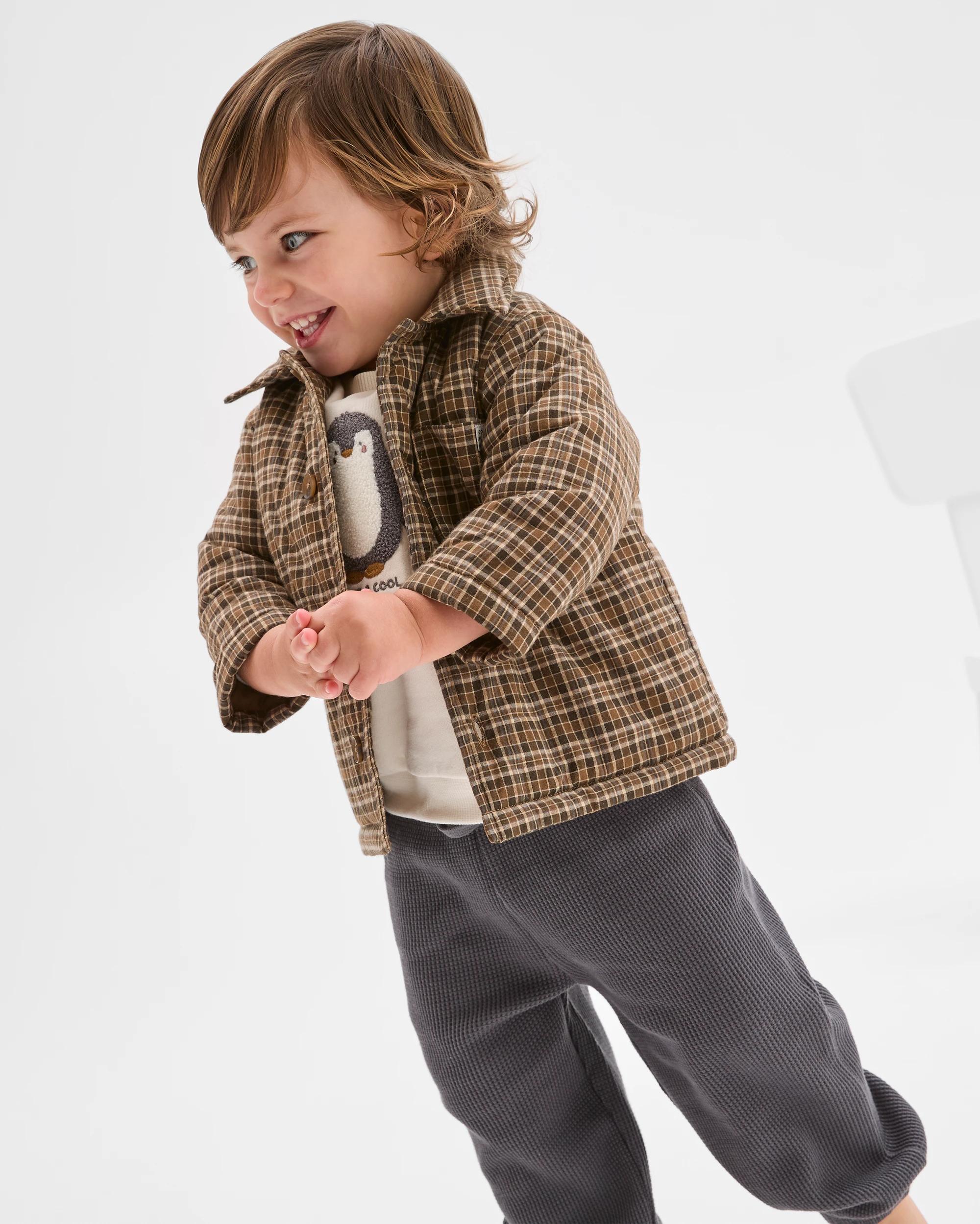 2 Target Baby Baby Australian Cotton Quilted Shacket HERITAGE CHECK, 2 of 5