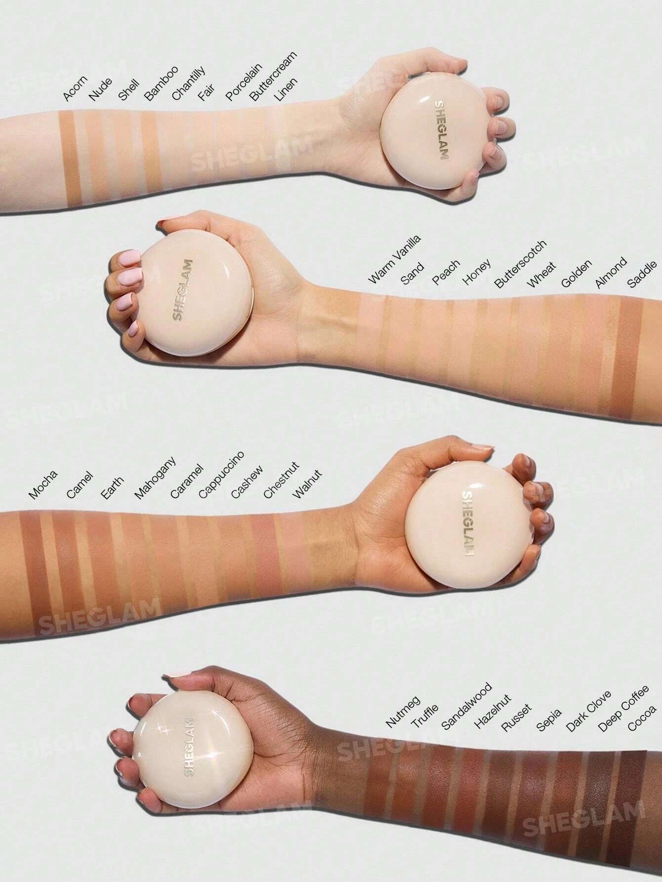 8 SHEGLAM Lock & Go Long-Lasting Cushion Foundation - Shell, 8 of 9