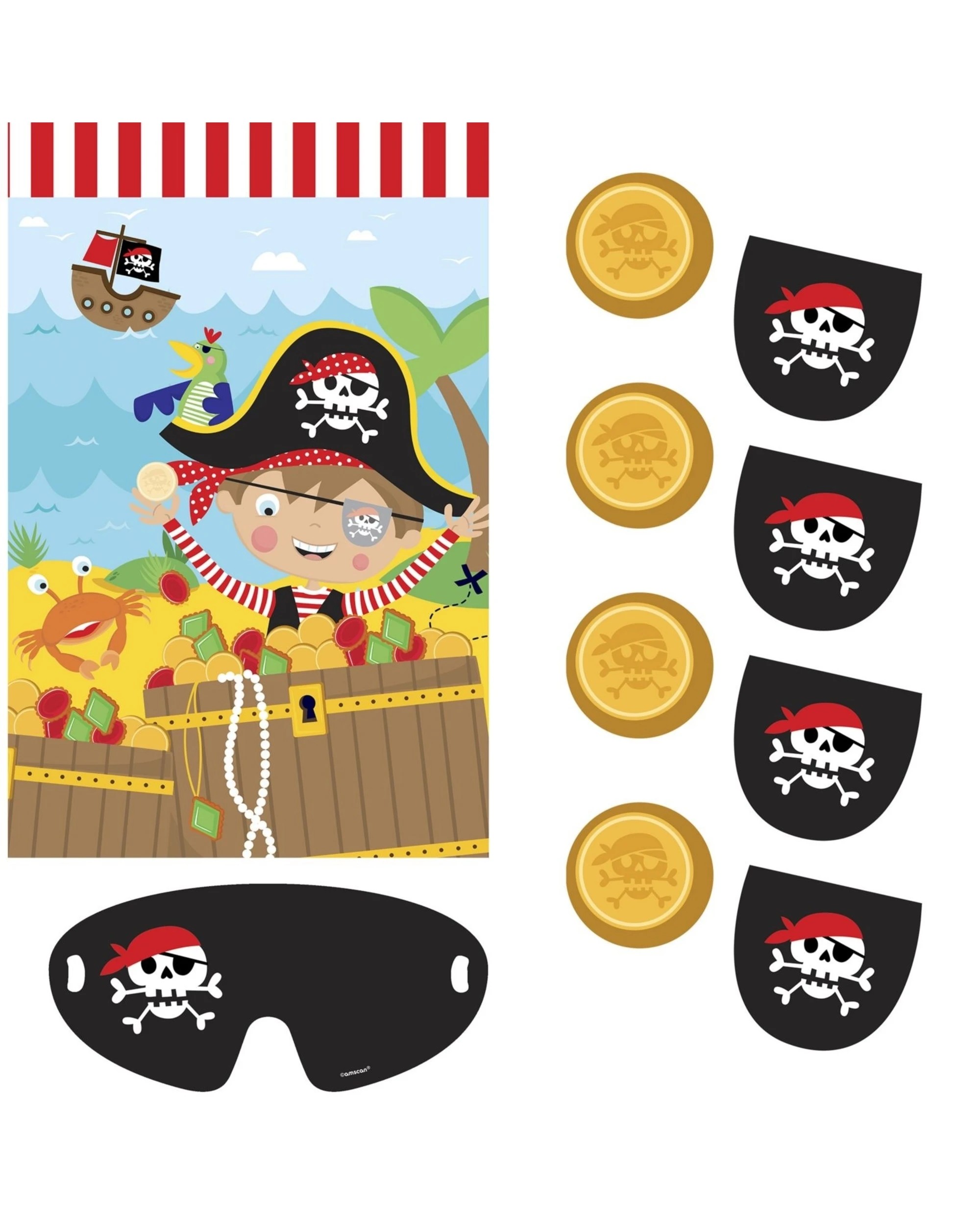1 Amscan Inc. Little Pirate Party Game - Multi, 1 of 1