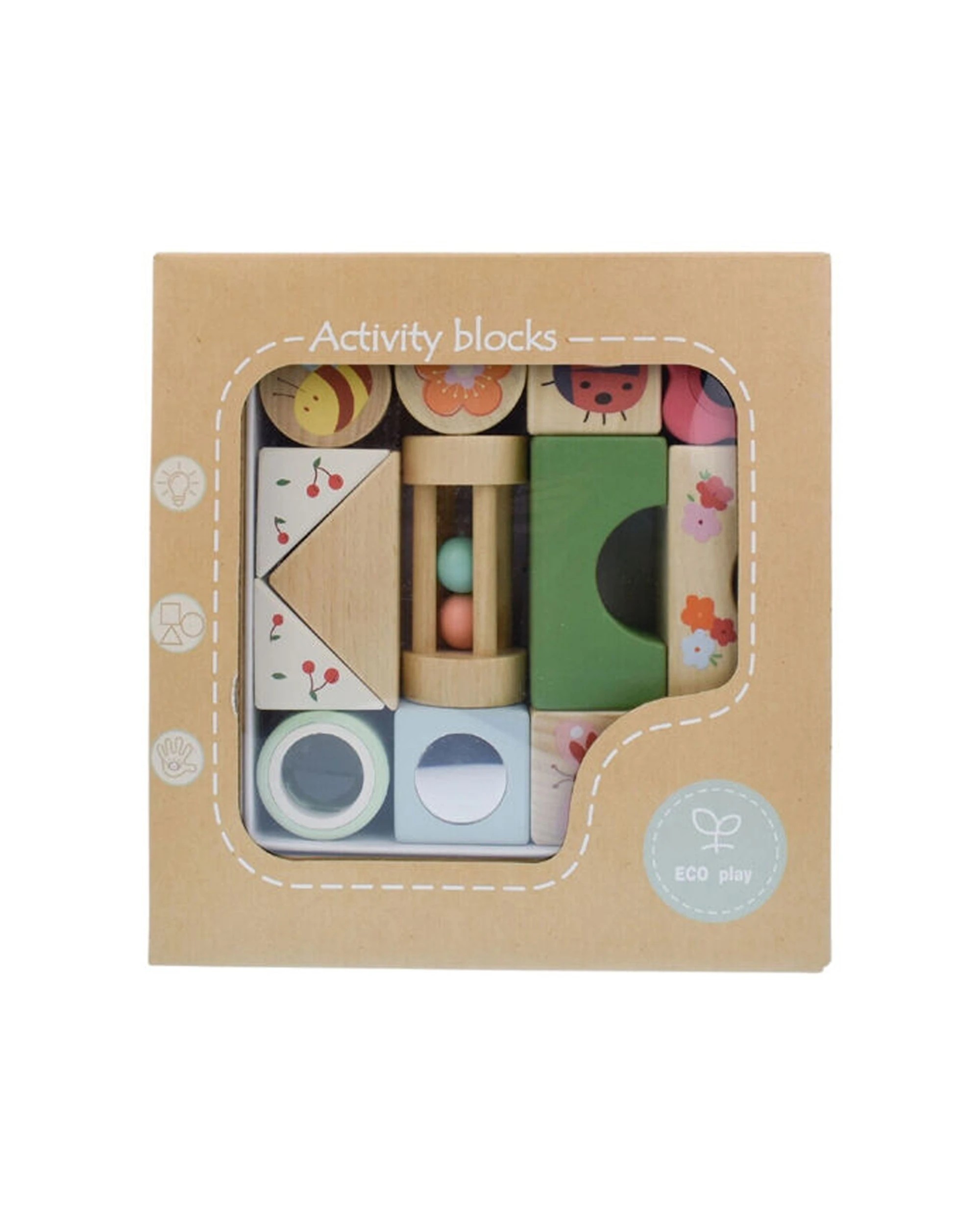 4 Kaper Kidz 14pc Wooden Spring Insect Activity Blocks Toy - Multi, 4 of 8