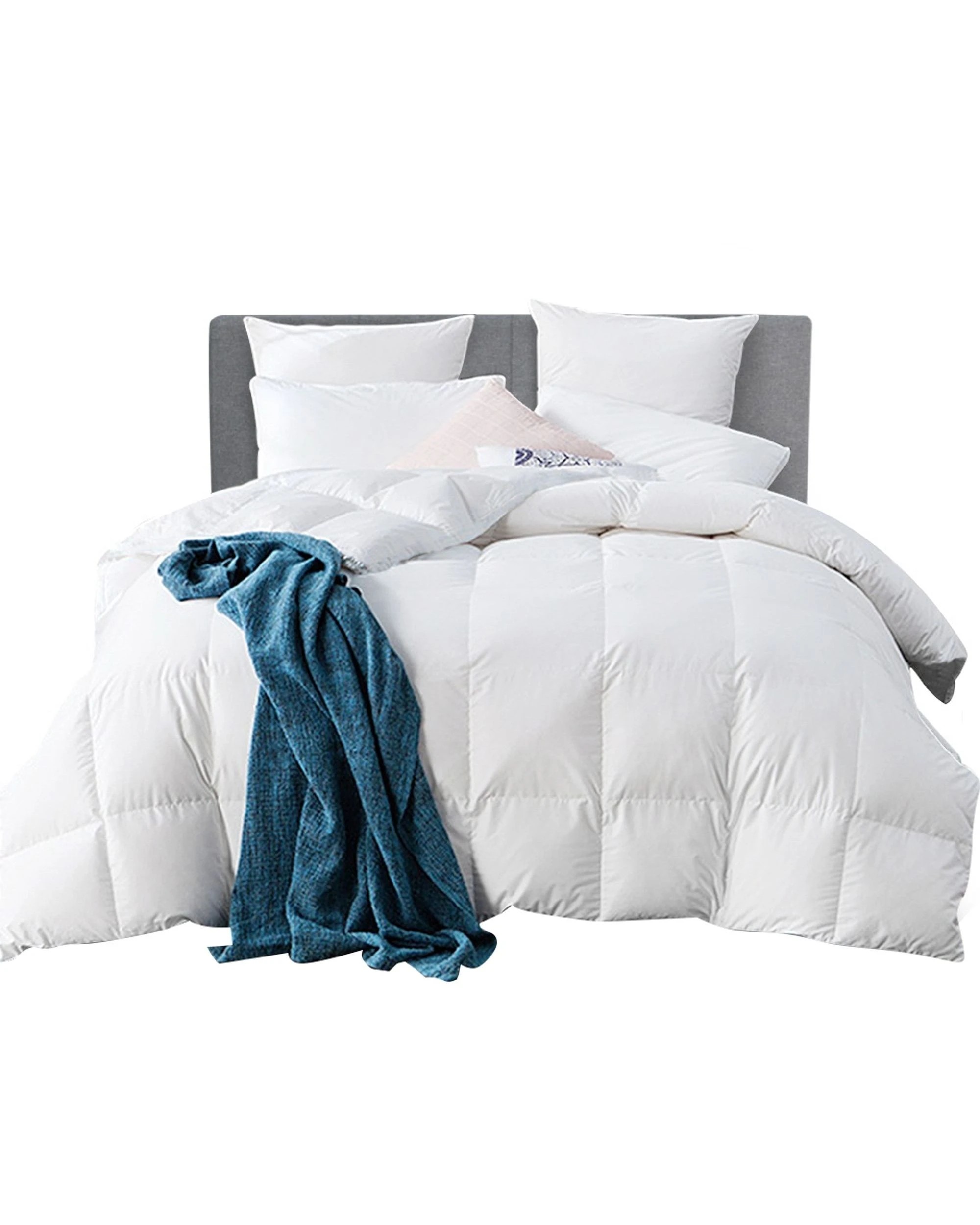 1 Giselle Bedding 500gsm Goose Down Feather Quilt King
 - King Bed
 - White, 1 of 3