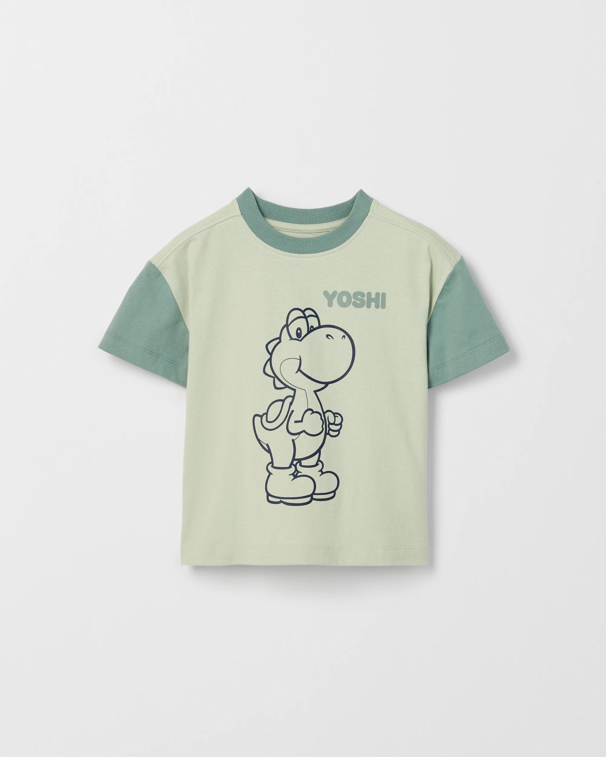 5 Super Mario Australian Cotton T-Shirt GREEN, 5 of 7