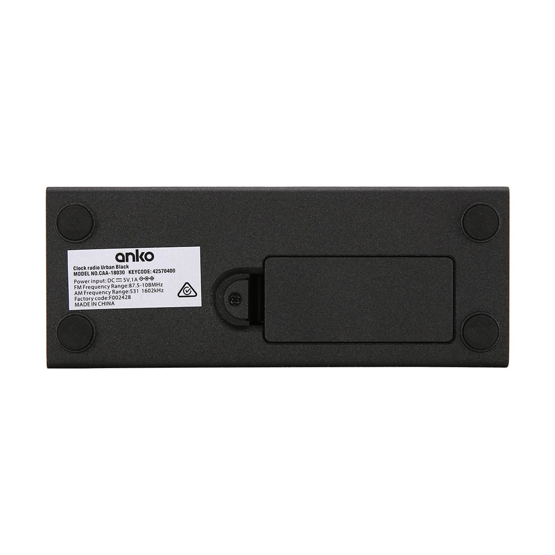 6 Clock Radio - Black, 6 of 9