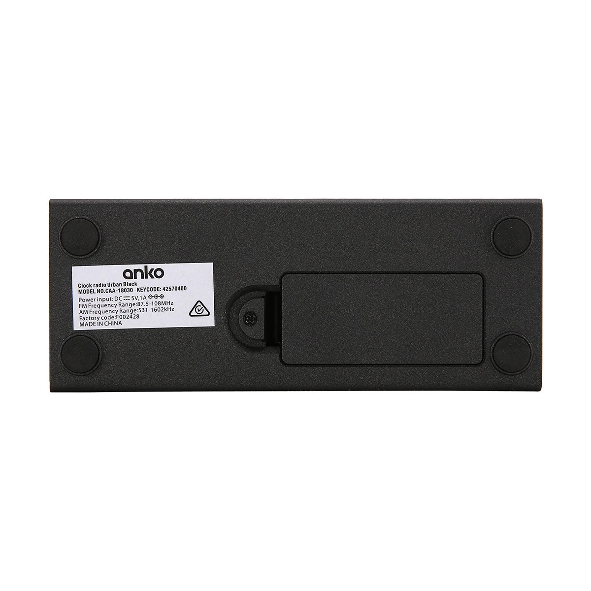 6 Clock Radio - Black, 6 of 9