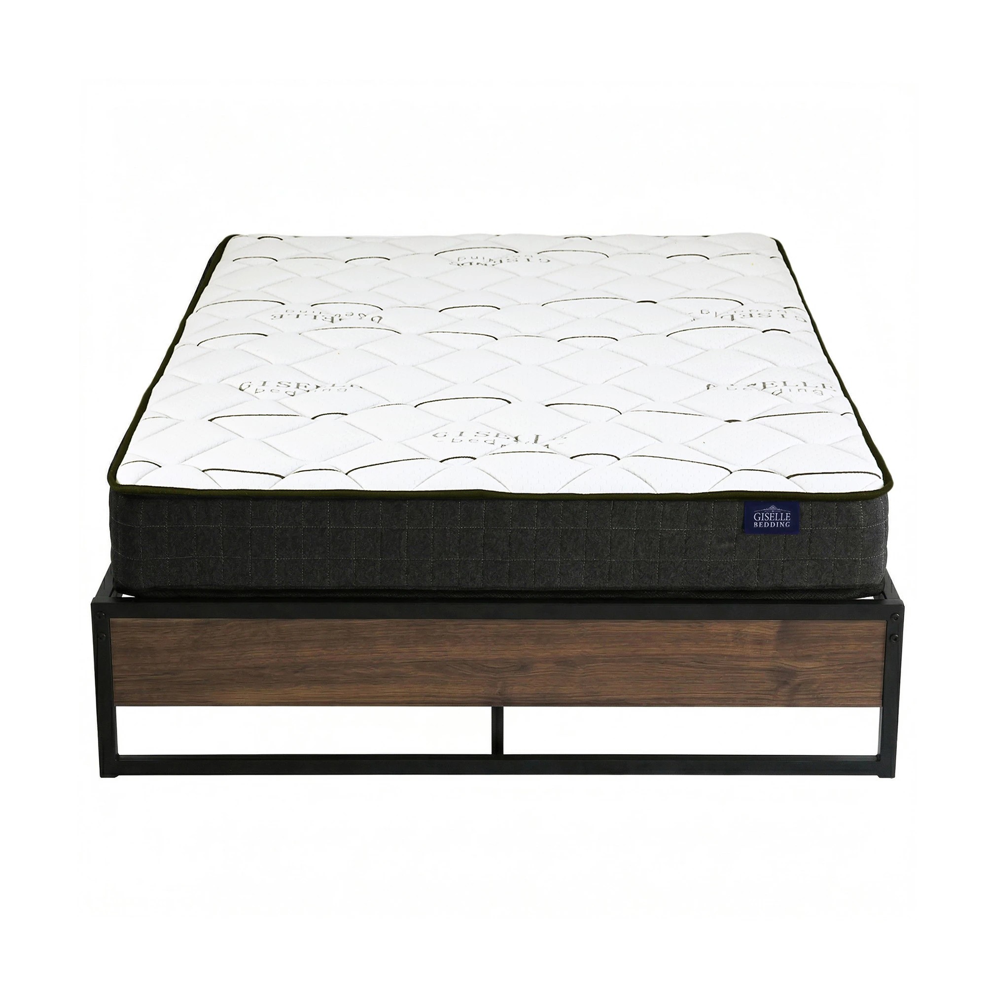 3 Giselle Double Mattress 16cm and Artiss Metal Bed Frame Set for Guest Rooms Studios - Double Bed - Multi, 3 of 9