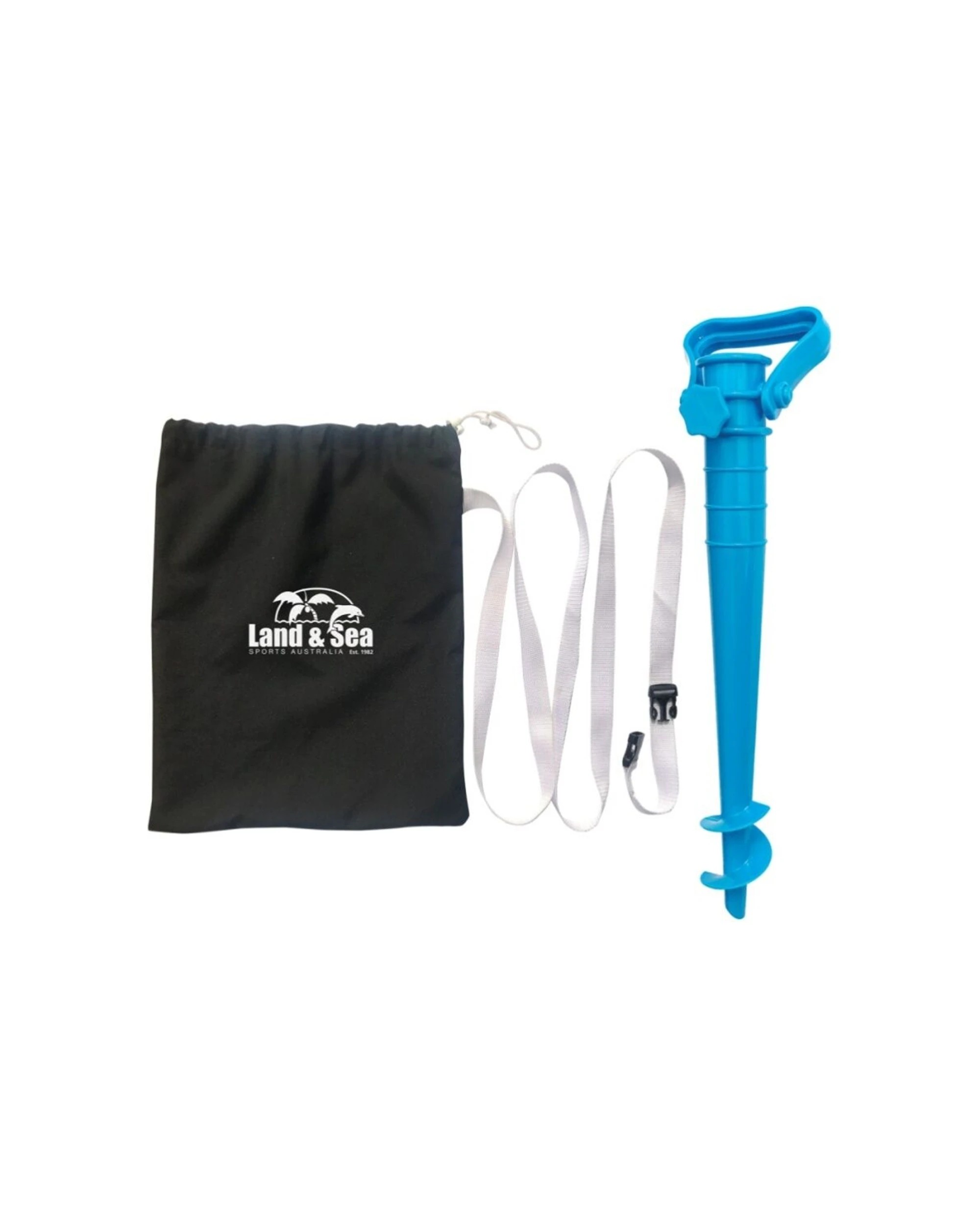 1 Land & Sea Sports Sand Screw Bag Set/Kit for Beach Umbrellas - Blue, 1 of 1