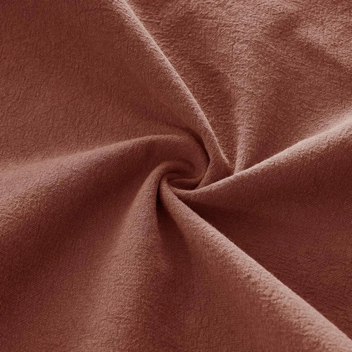 3 Gioia Casa 2-Pack Linen-Cotton Blend Cushion Covers 45x45cm - Brick, 3 of 3