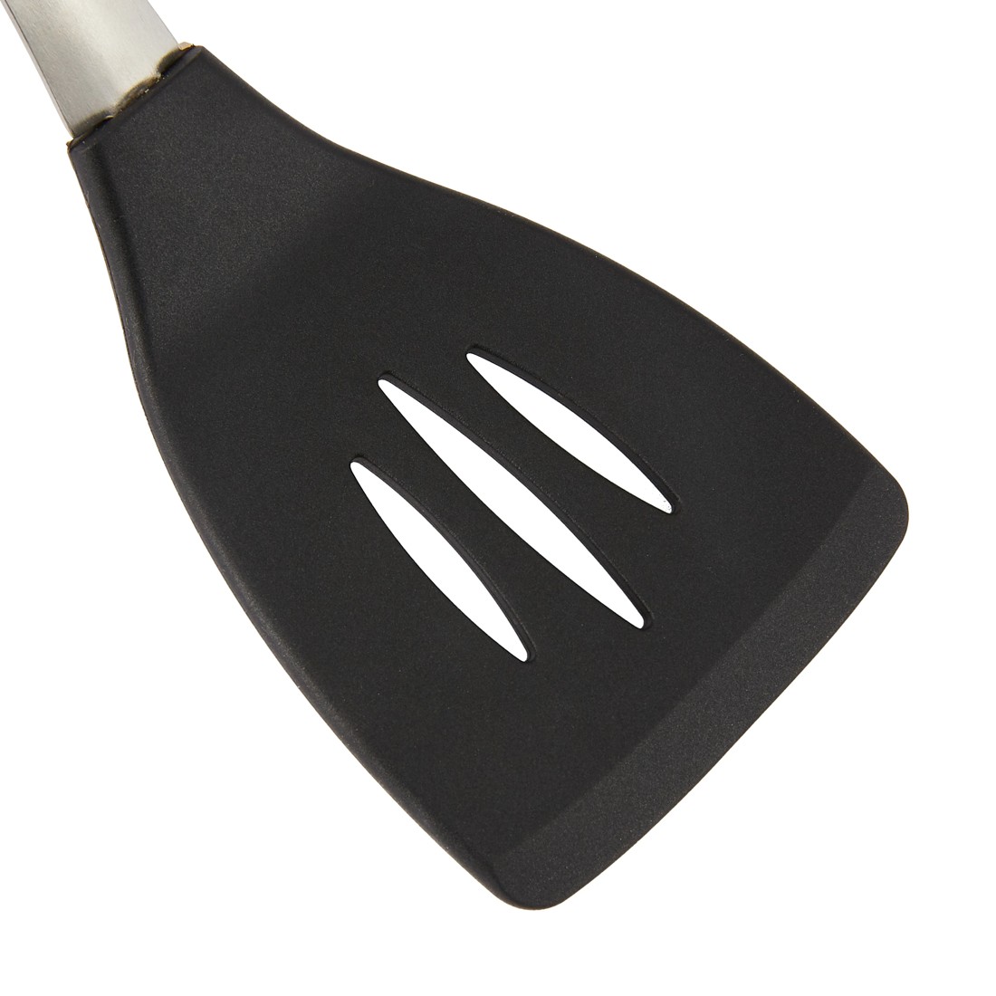 2 Silicone and Stainless Steel Slotted Turner with Soft Touch Handle, 2 of 5