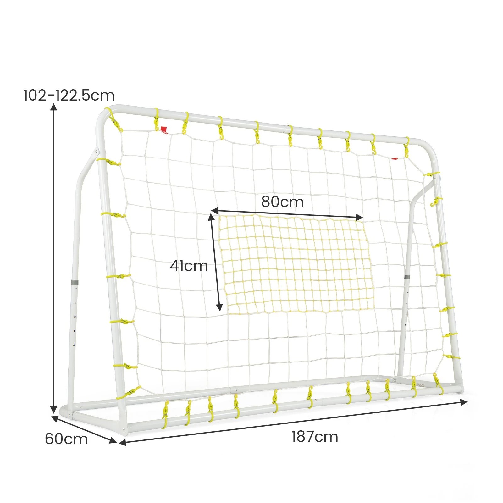 2 Costway 2-in-1 Kids Soccer Rebounder & Soccer Goal 1.9m x 1.2m Adjustable Soccer Goal Training Set, 2 of 2