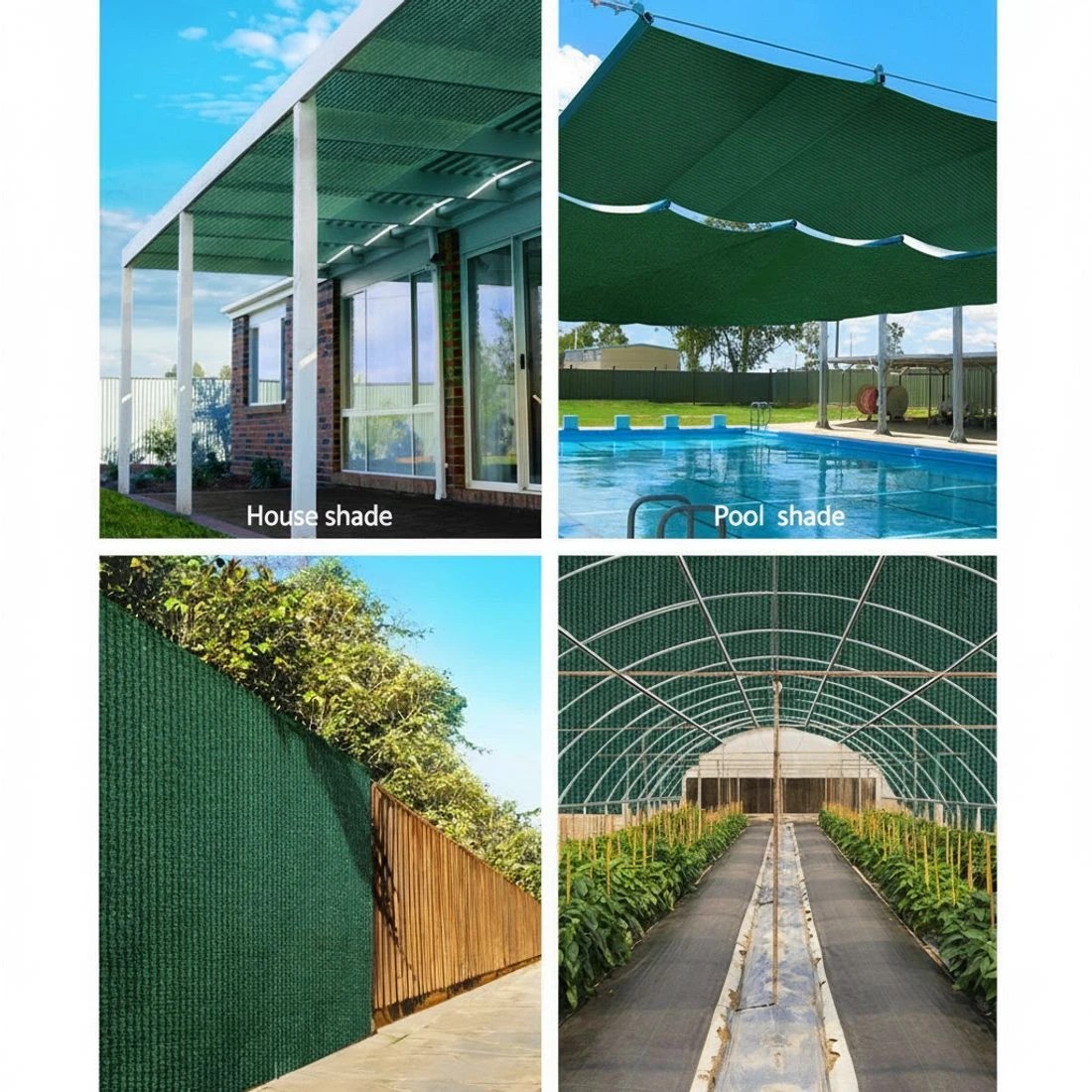 2 Instahut 70% Shade Cloth 1.83x20m Shadecloth Sail Heavy Duty - Green, 2 of 5