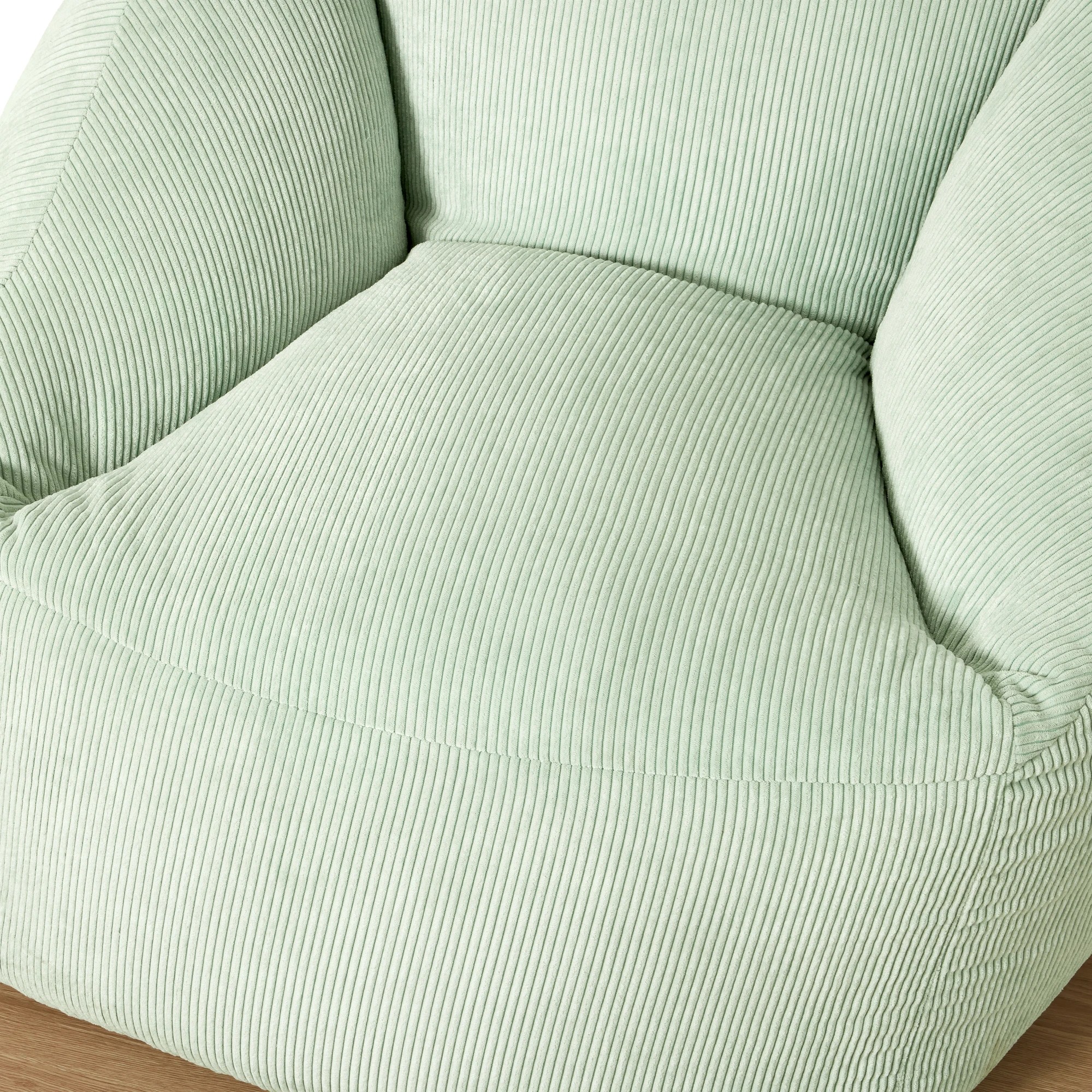 6 Corduroy Bean Bag - Green, 6 of 8