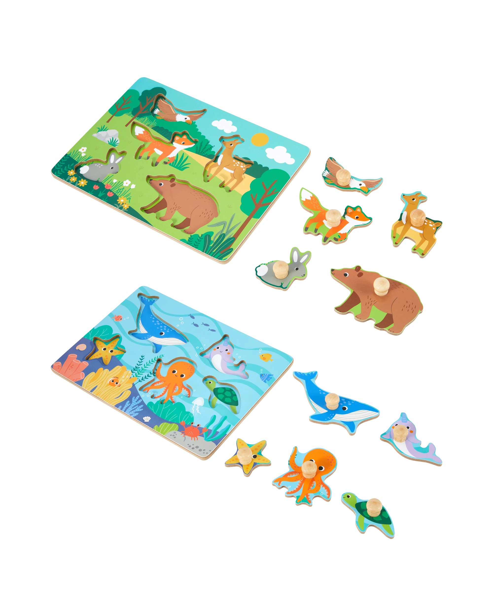 2 Wooden Animal Puzzle - Assorted, 2 of 6