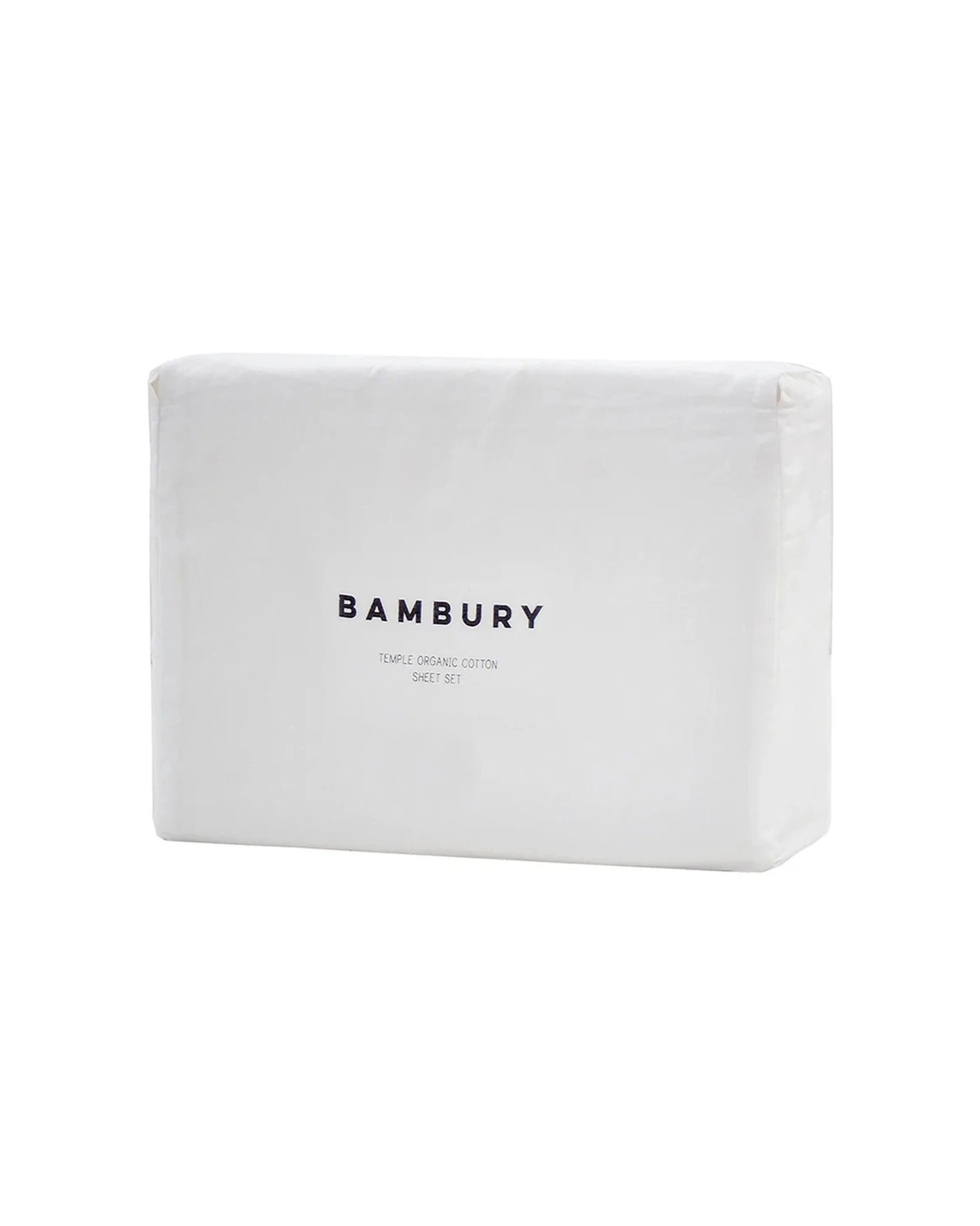 1 Bambury Temple Organic Cotton Sheet Set Home Bedding - Split King - Natural, 1 of 3