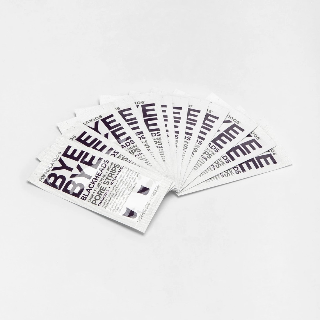 2 Formula 10.0.6 Bye Bye Blackheads Chin, Forehead and Nose Pore Strips - Charcoal & Witch Hazel, 2 of 4