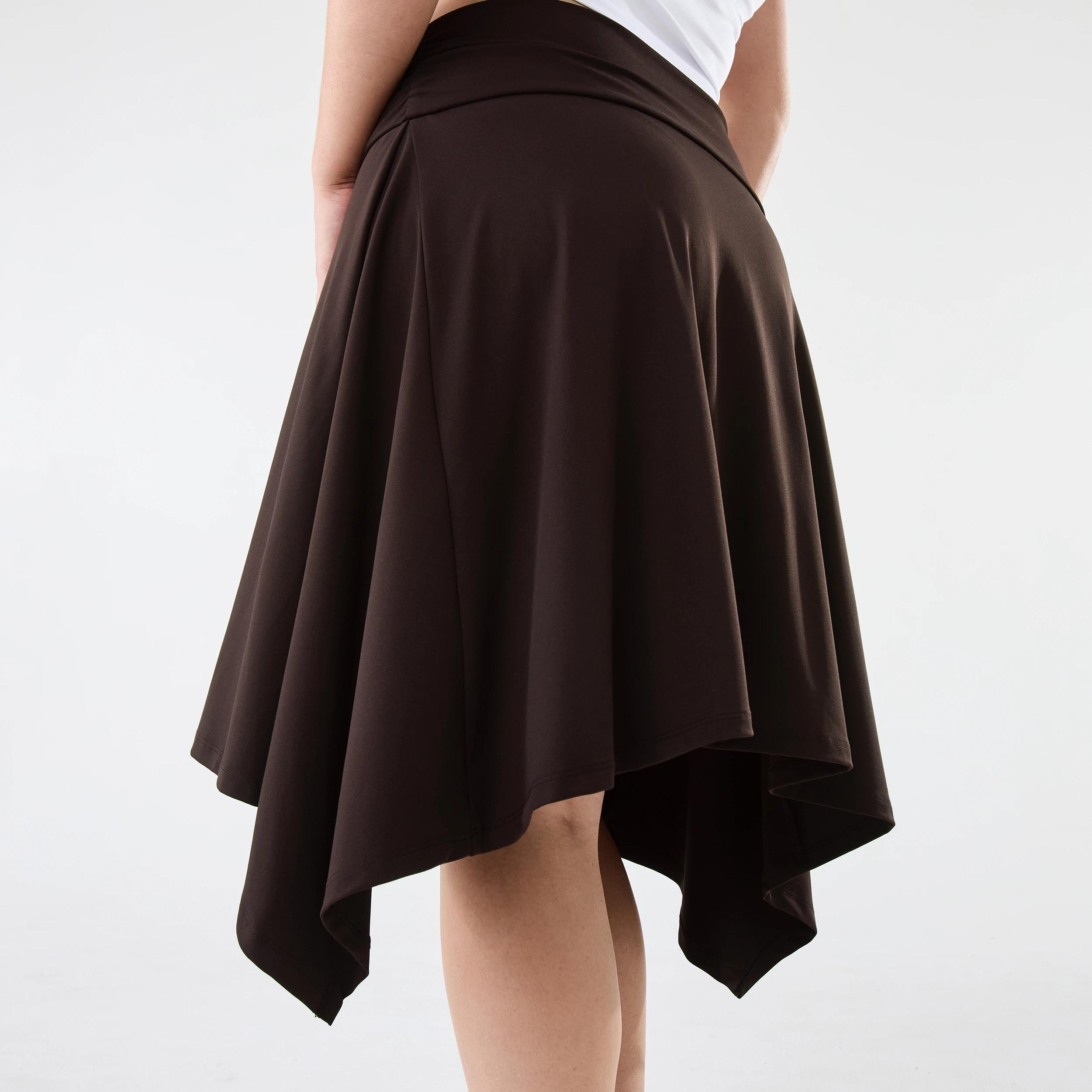 6 Hanky Hem Skirt Choc Plum, 6 of 6
