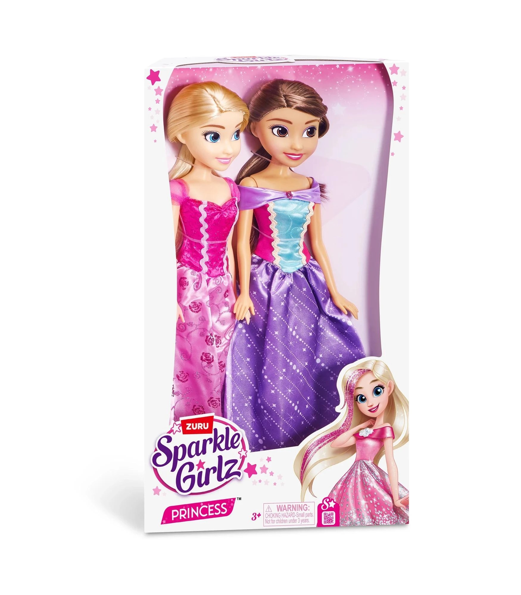 2 Sparkle Girlz 18-inch Princess Dolls Double Pack By ZURU - Multi, 2 of 6