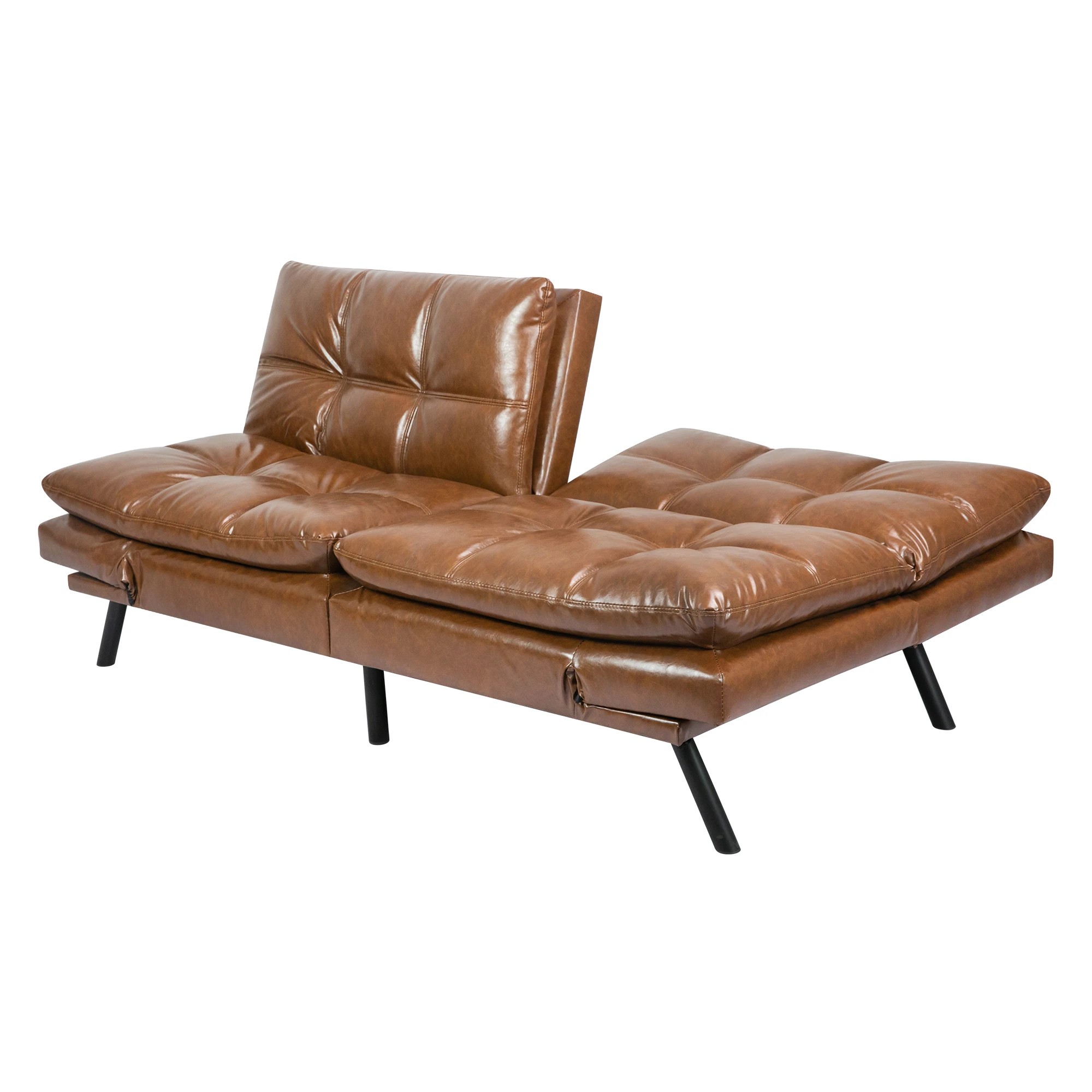3 Levede 3 Seater Leather Sofa Bed, 3 of 4