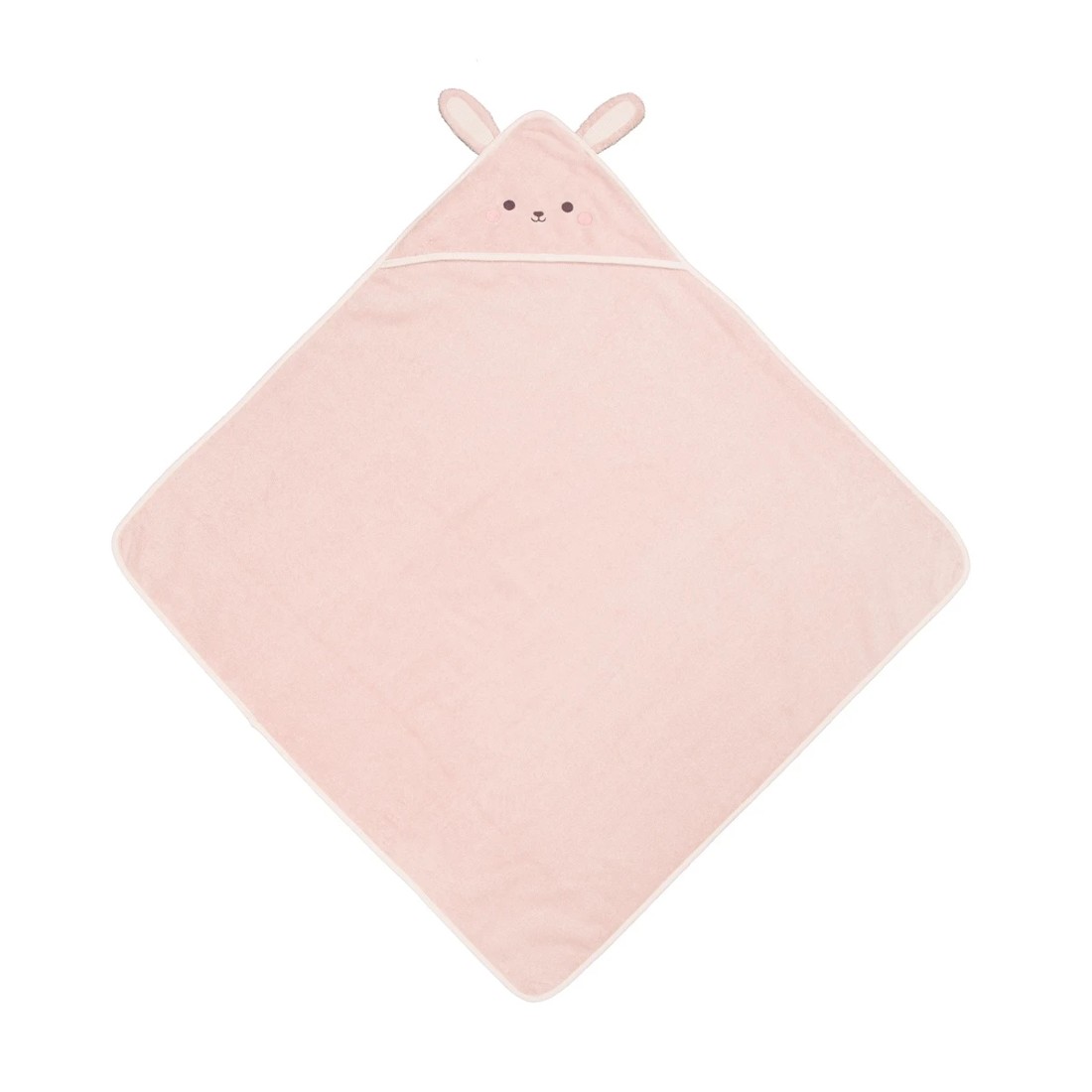 1 Cotton Hooded Towel - Bunny, 1 of 5