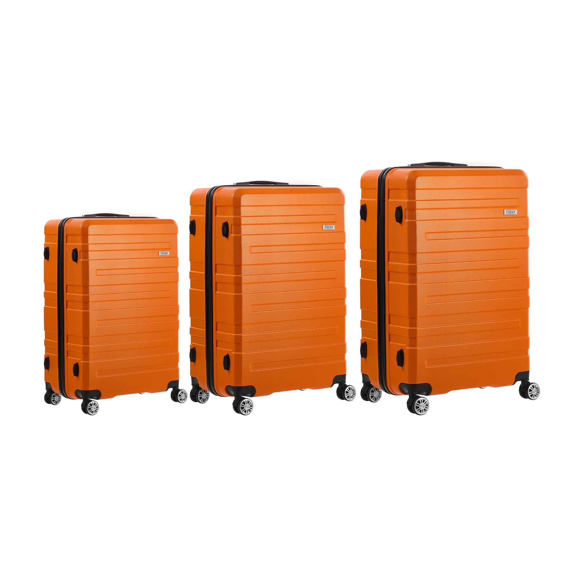 6 Mazam 3PCS Luggage Suitcase Trolley Set Travel TSA Lock ABS Hard Case - Orange, 6 of 9