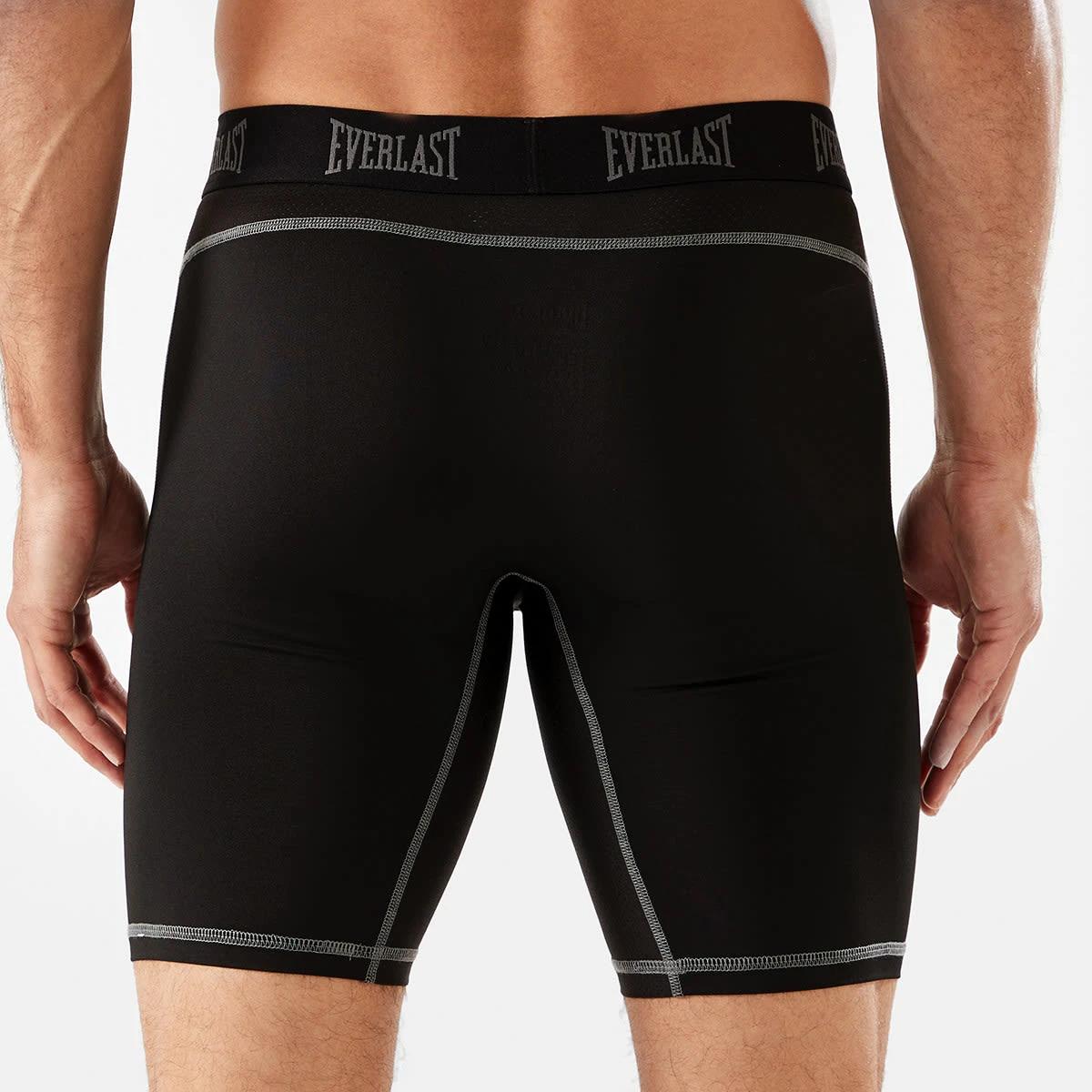 3 Everlast Mens Long Leg Performance Trunks Black, 3 of 8