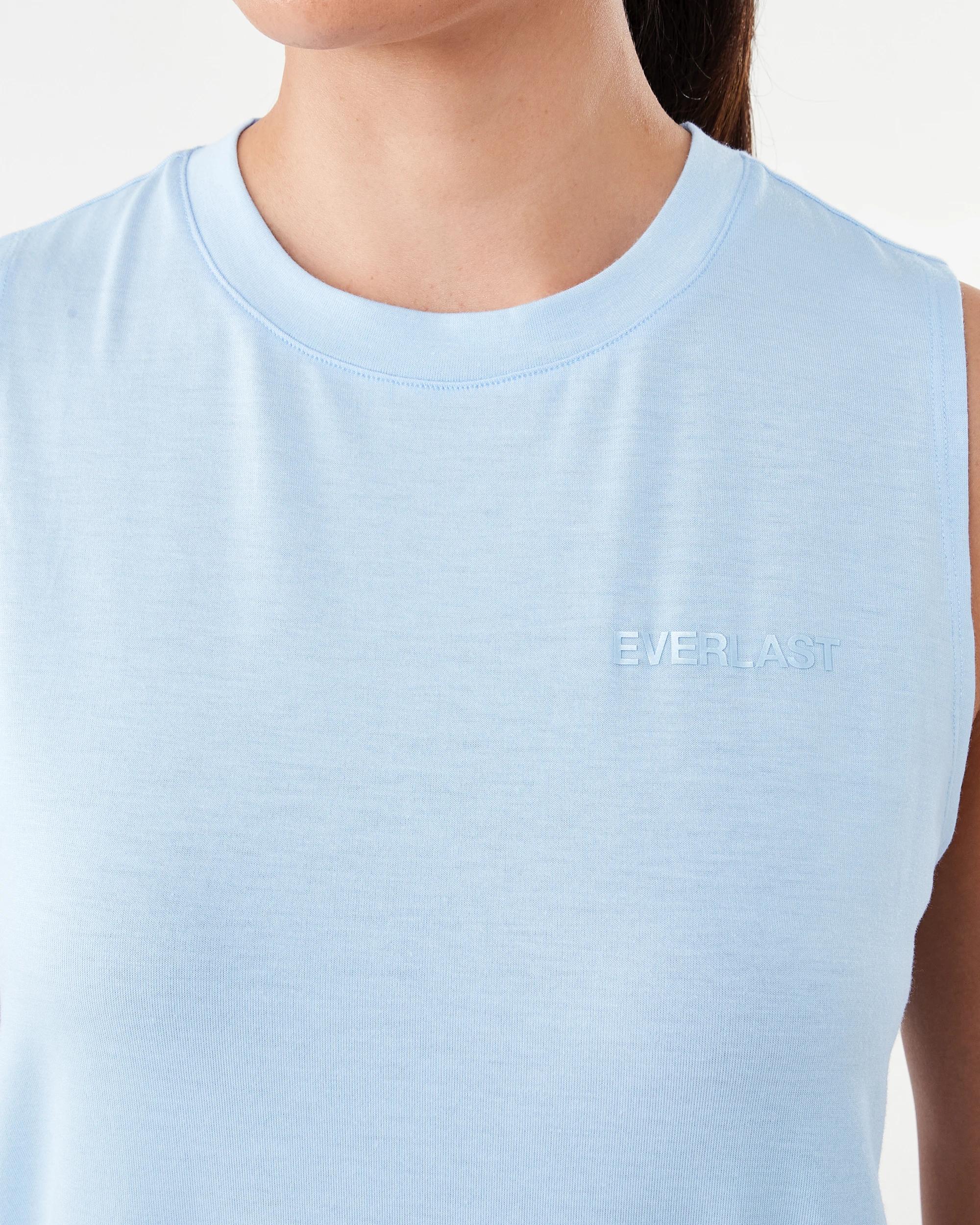 5 Everlast Womens Luxe Muscle Tank Blue Chalk, 5 of 7