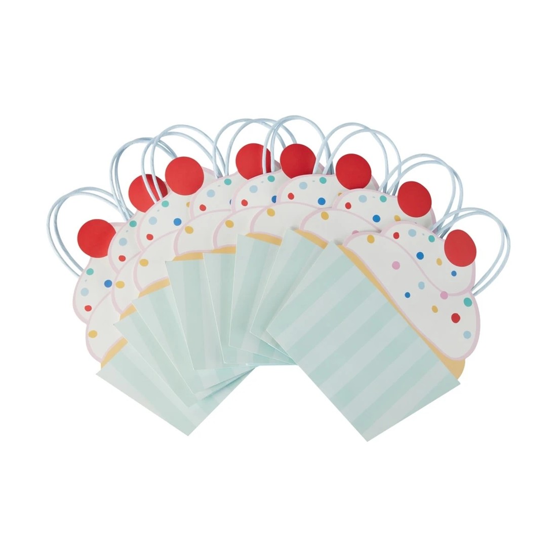 6 8 Piece Cupcake Shaped Loot Bags, 6 of 7