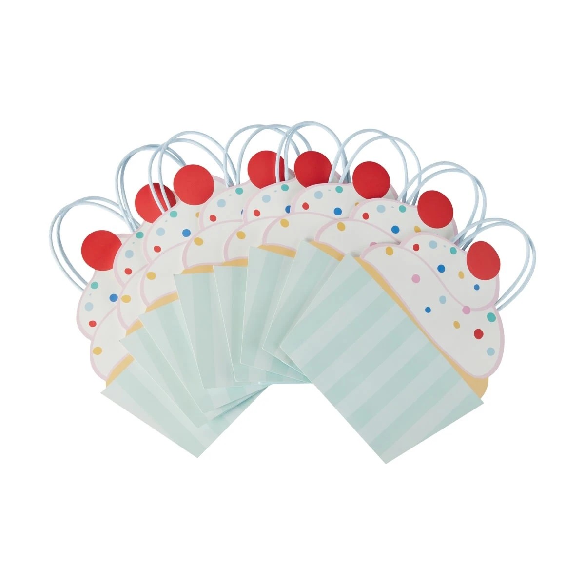 6 8 Piece Cupcake Shaped Loot Bags, 6 of 7