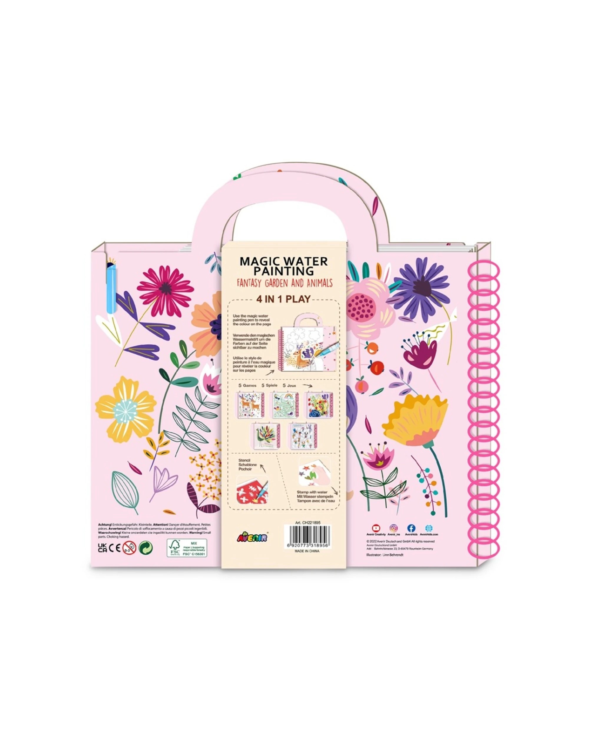2 Avenir Magic Water Painting Fantasy Garden Art Draw Paint Kids Activity, 2 of 3